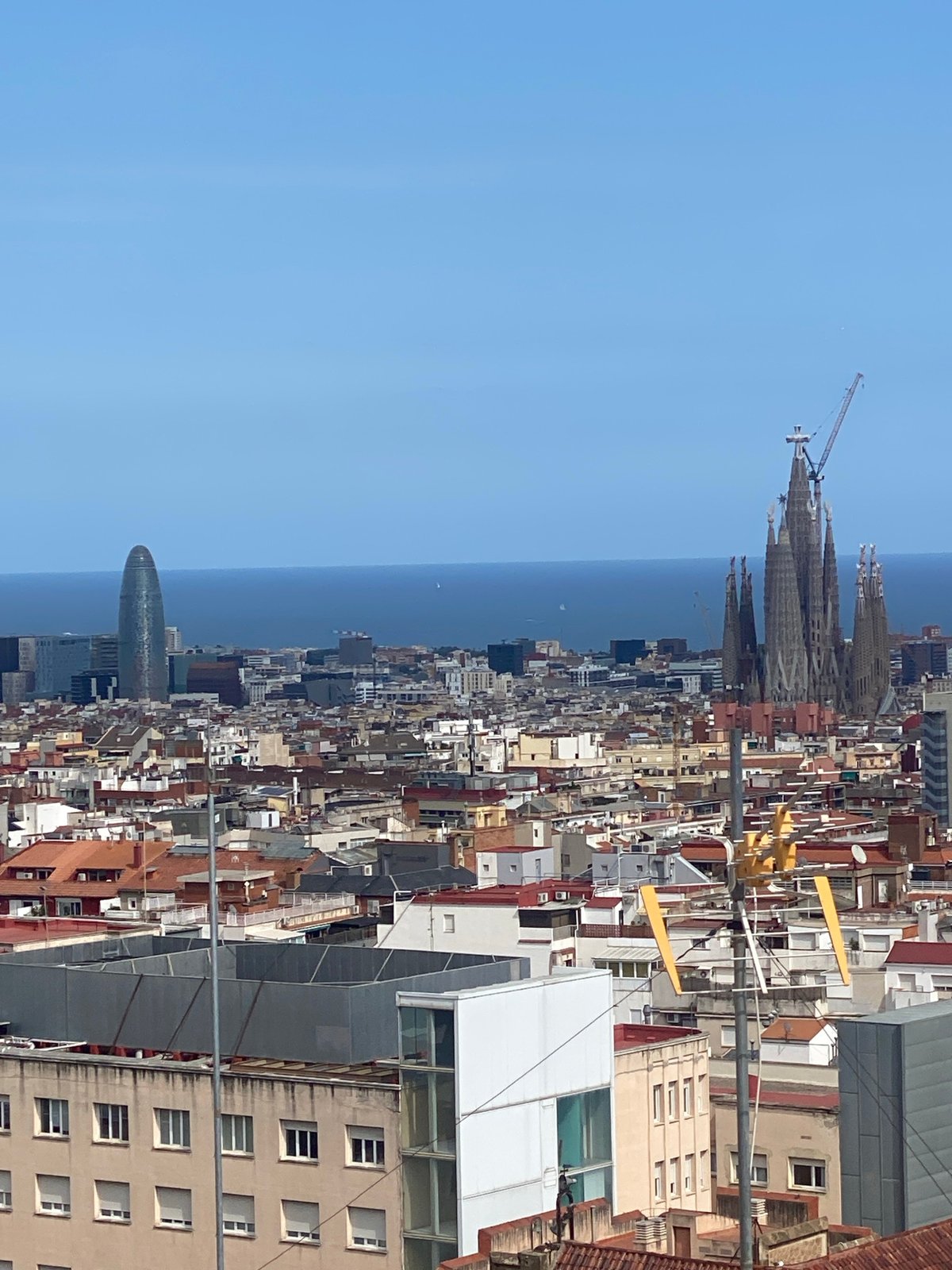 Barcelona cityscape captured from multiple angles during afternoon hours