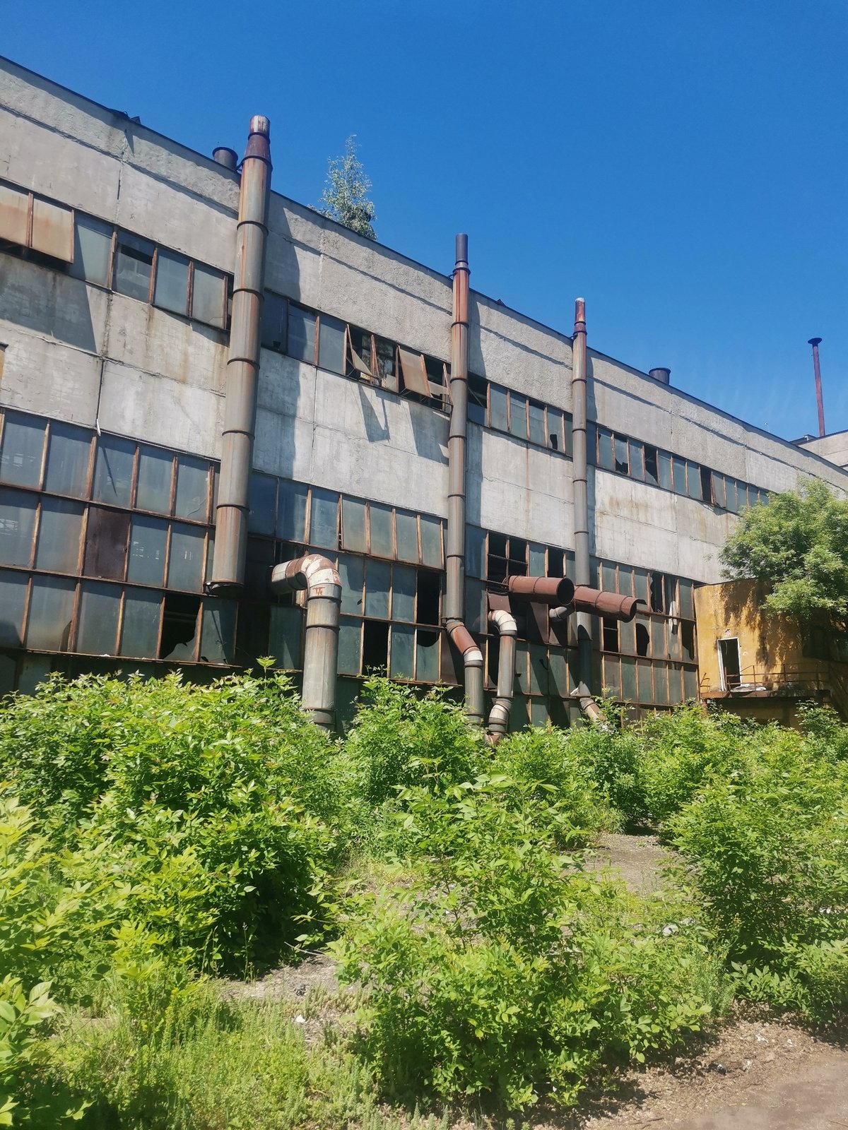 Abandoned industrial buildings documented in rural Zhivkovo, Bulgaria