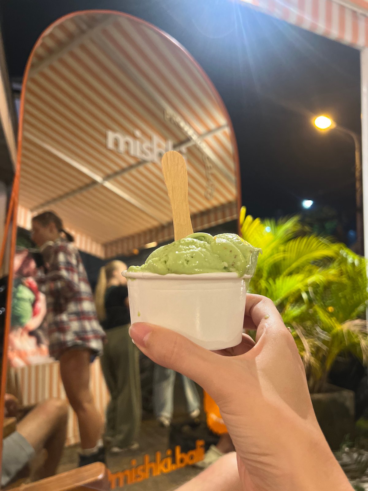 Evening street life documented in North Kuta, Indonesia