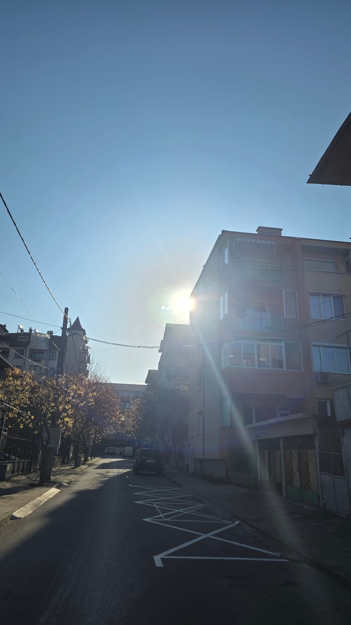 Morning street documentation captured in Blagoevgrad, Bulgaria