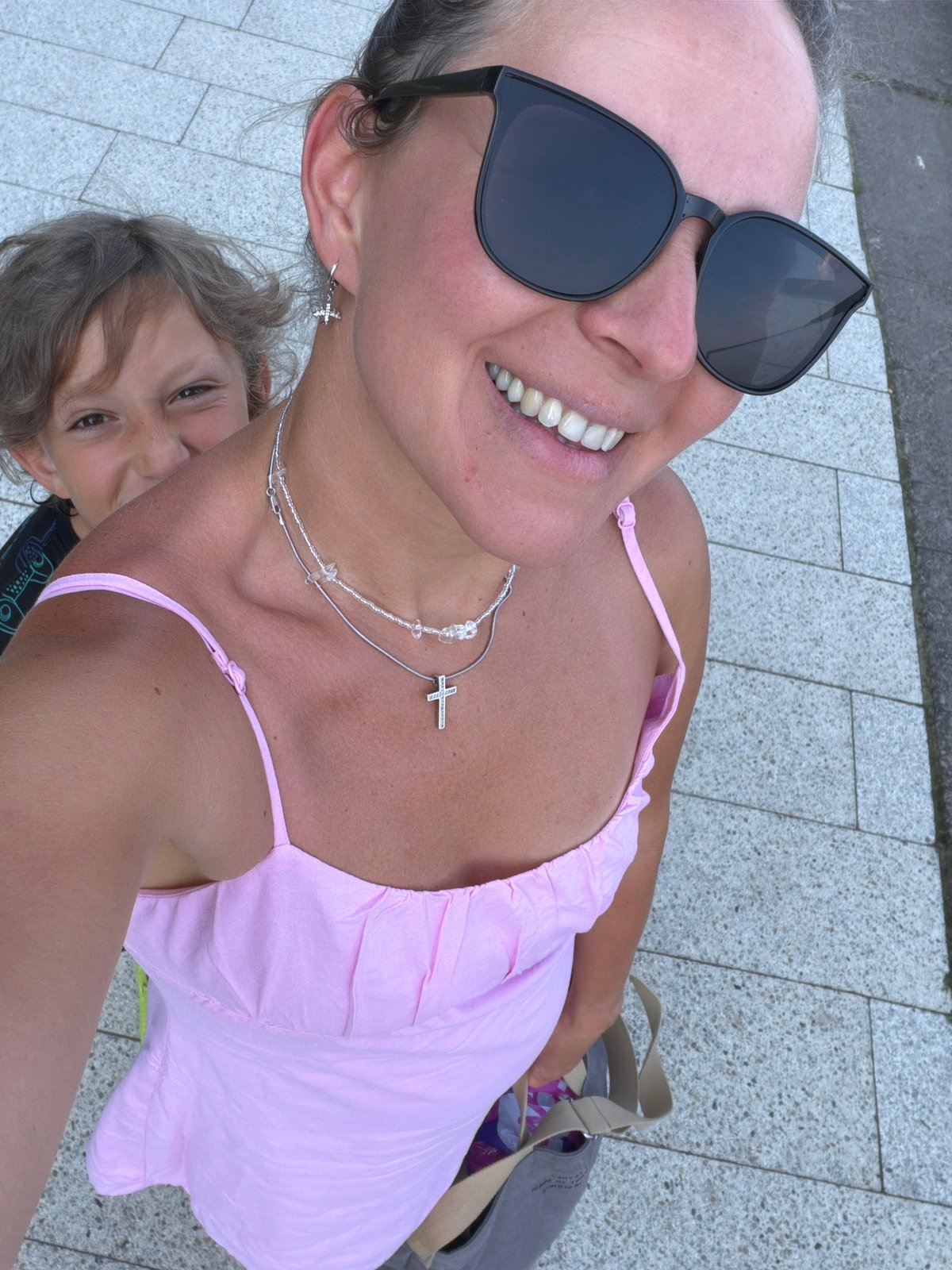 Sunny summer day out in Chaikovsky — lake, playground, souvenirs