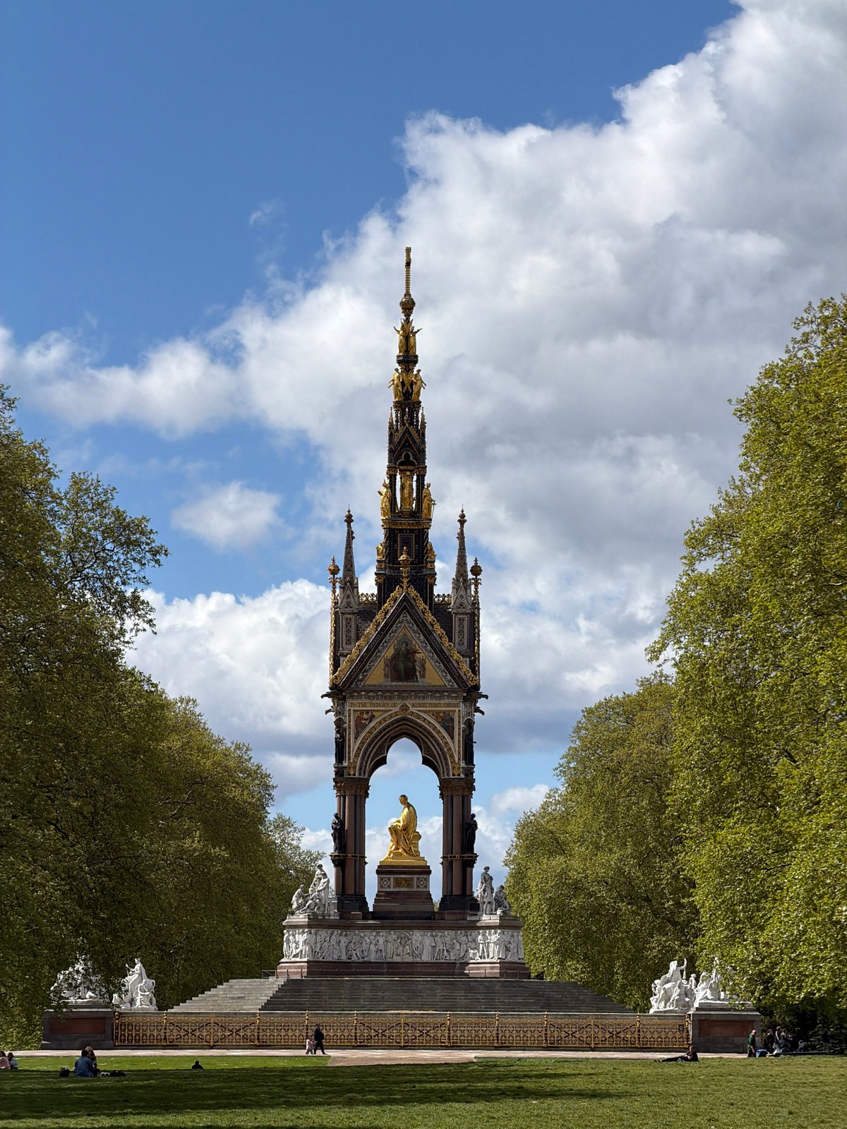 Albert Memorial photographed in Hyde Park, London