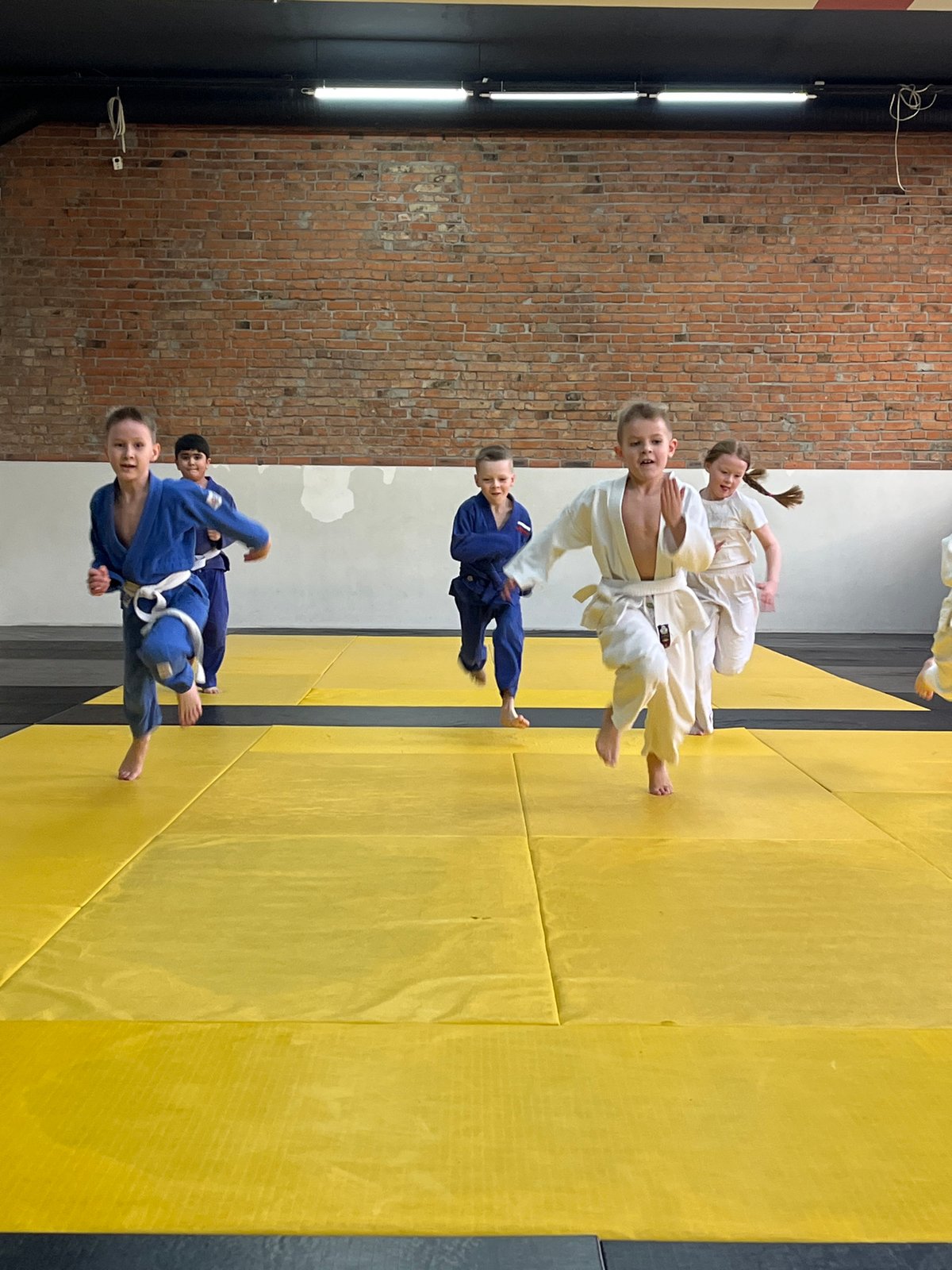 Children's martial arts training session observed in Krasnoyarsk facility