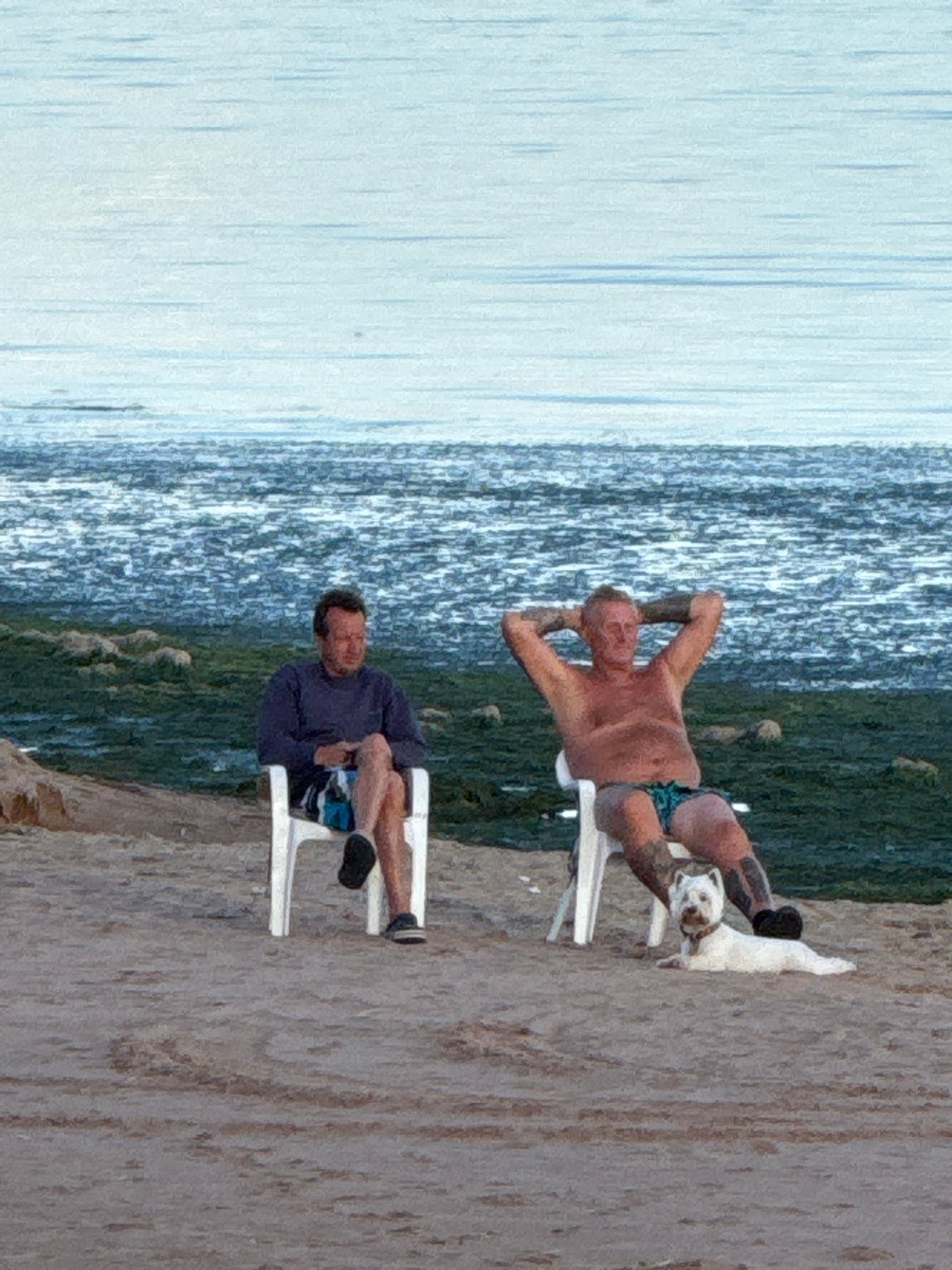 Relaxing on the beach at Shepelevo, Russia