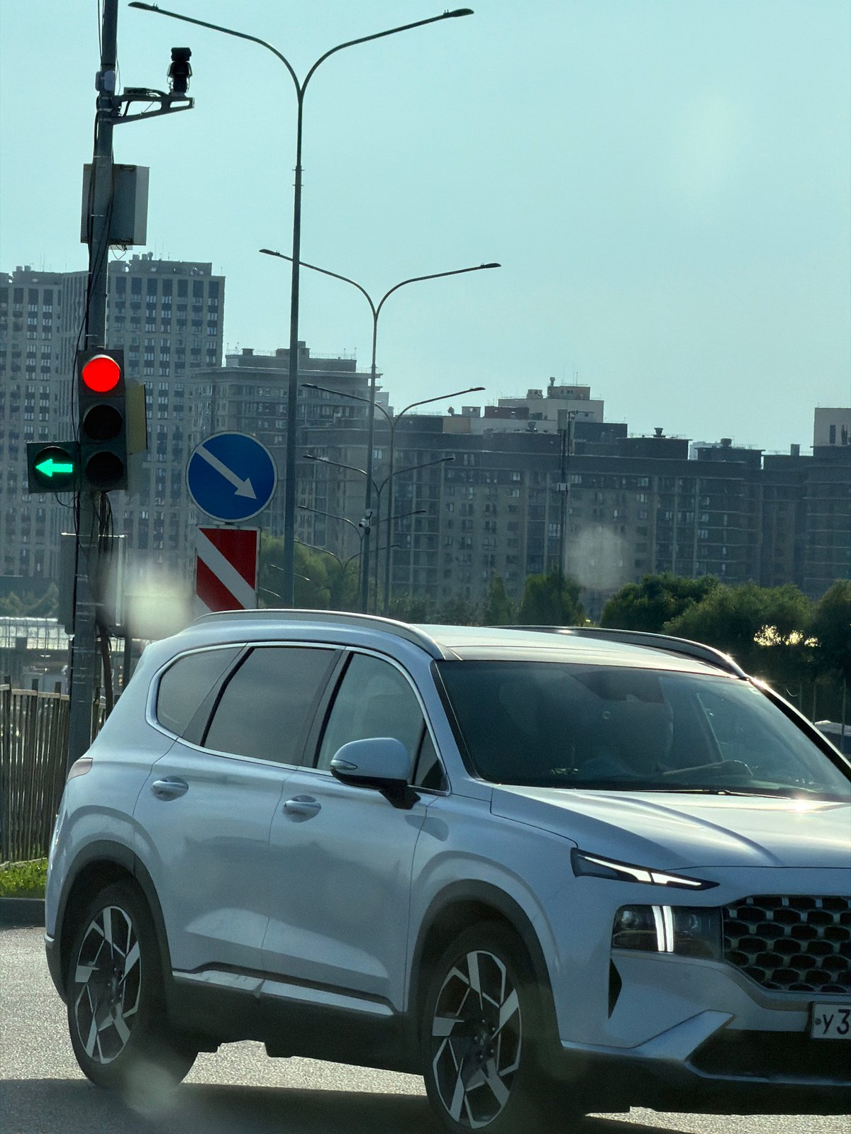 Dashcam driving footage mixed with an outdoor festival event