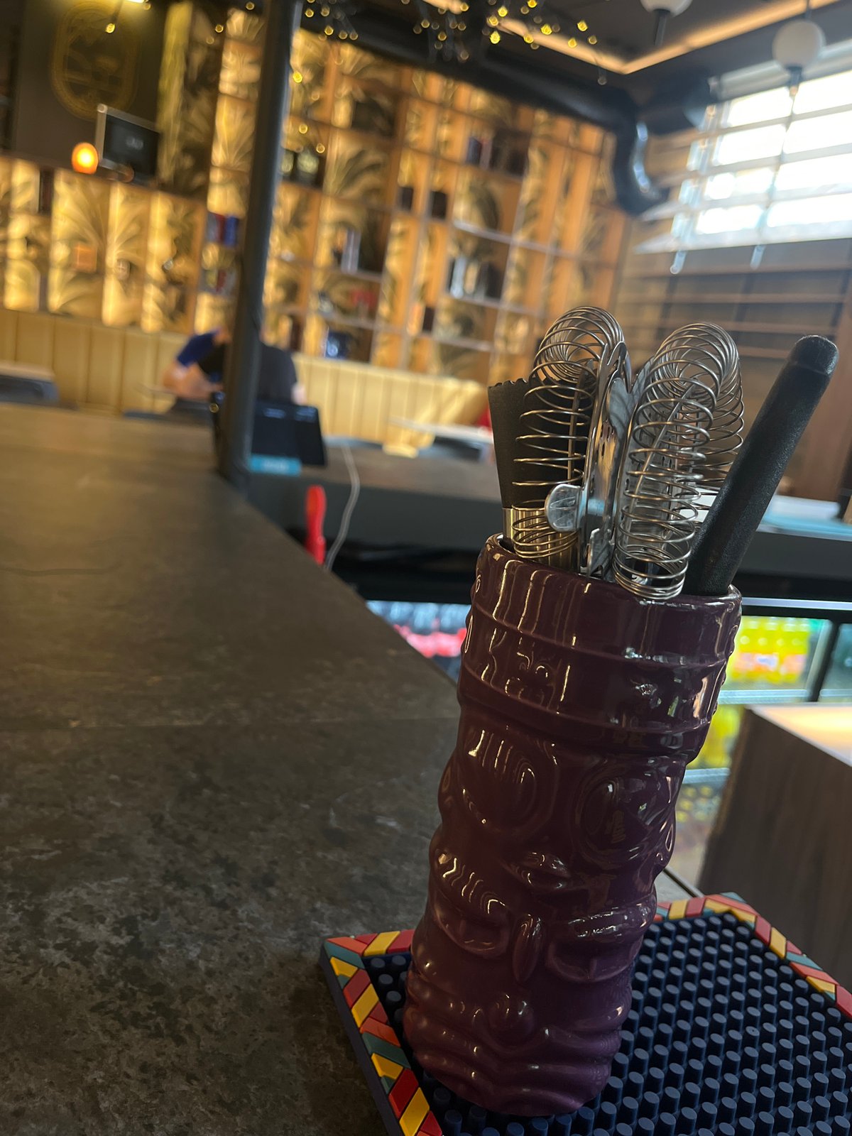 Young woman's afternoon bar visit and car selfies in Plovdiv