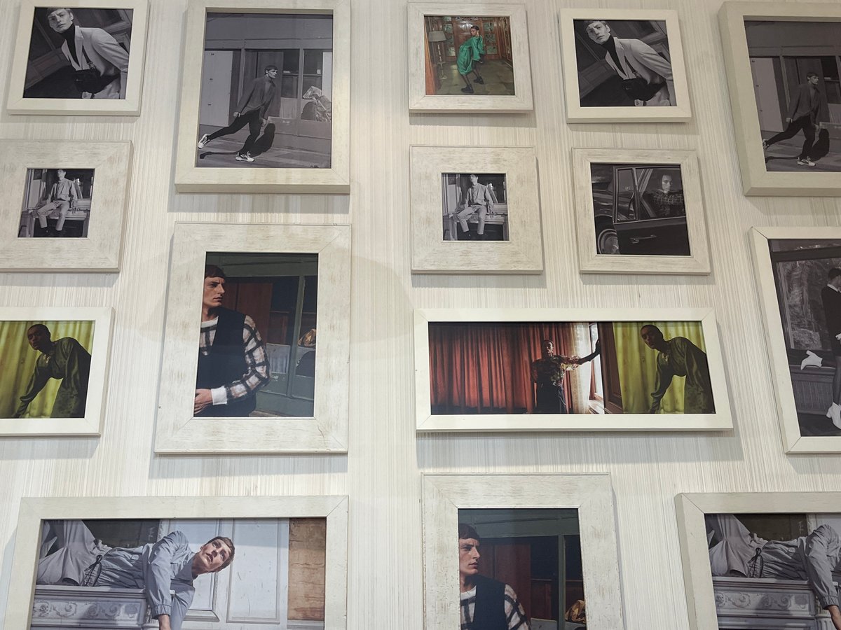 Shopper documents clothing store interior in Saint Petersburg