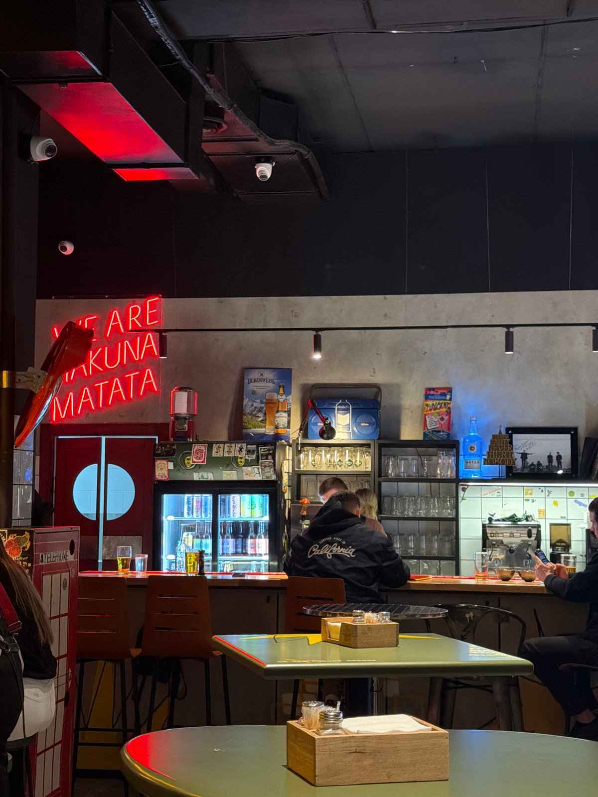 Evening dining scene captured at Naberezhnye Chelny restaurant