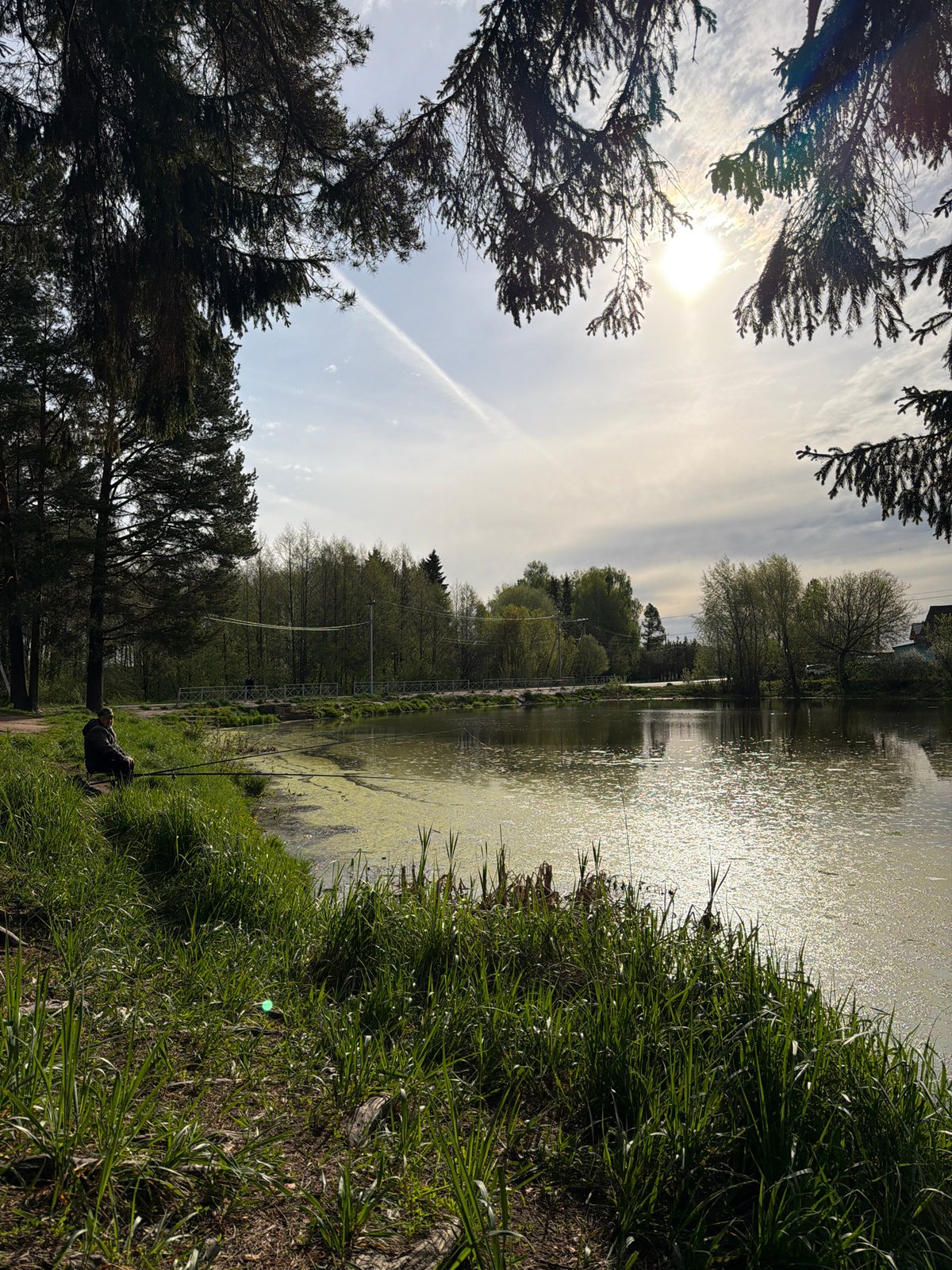 Early morning pond activities documented in Chaikovsky, Russia