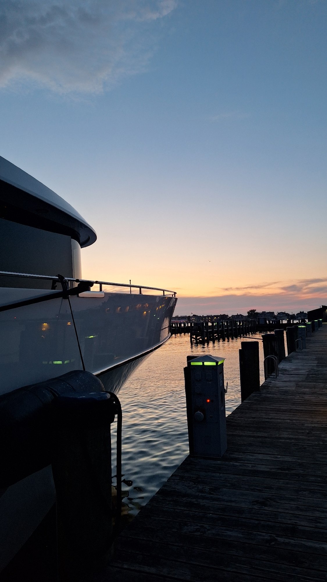 Pre-dawn harbor scenes captured across Nantucket marina district
