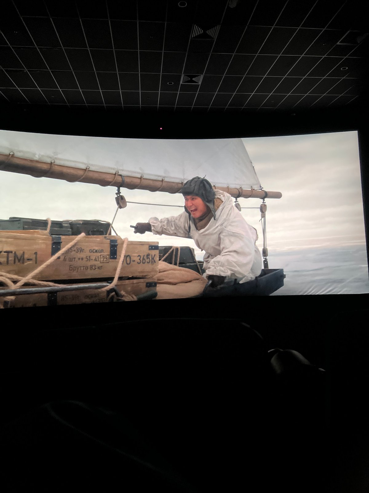 Movie theater visit documented in Krasnoyarsk during morning screening