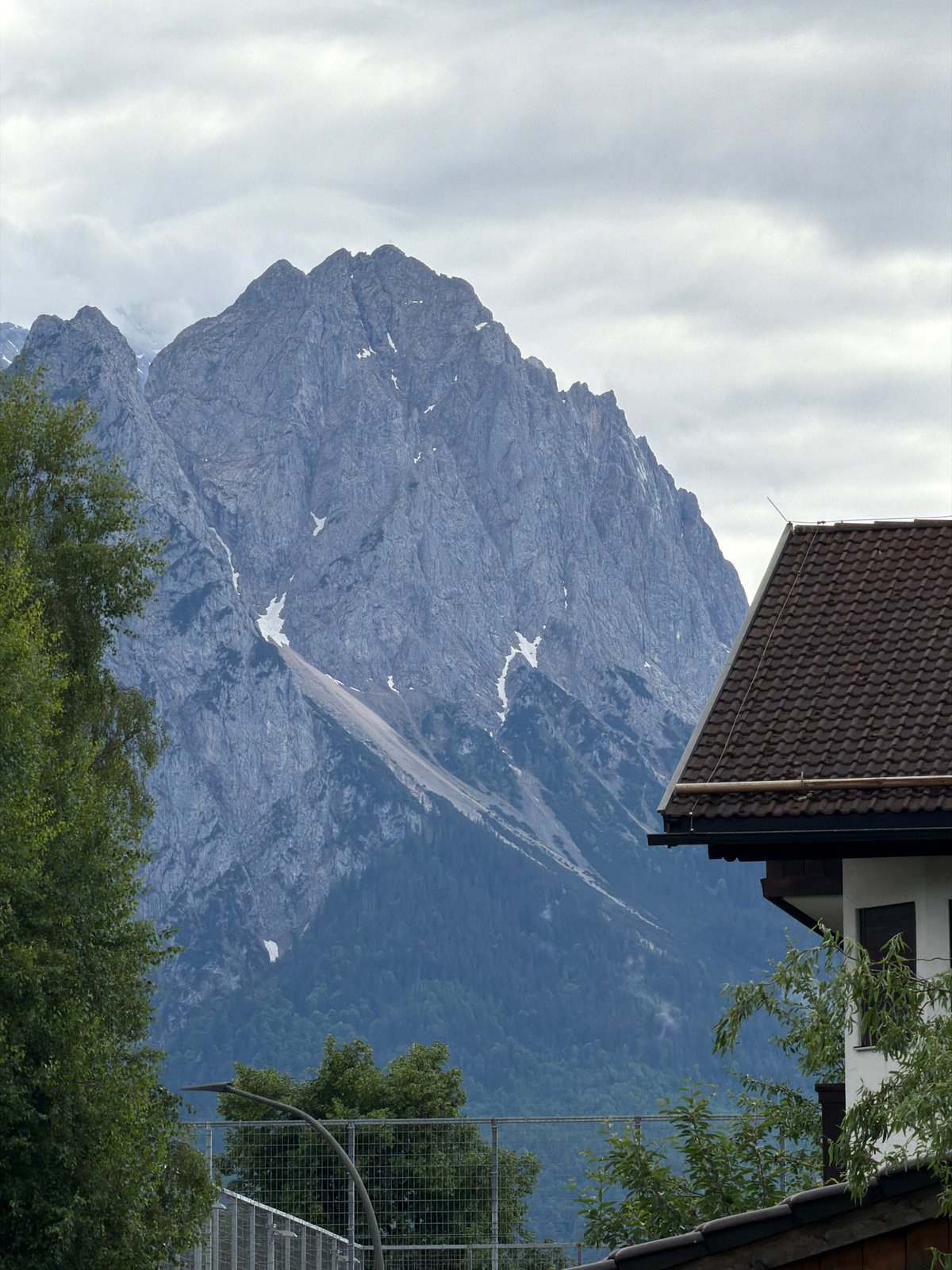 Alpine landscape documented from elevated viewpoint in Garmisch-Partenkirchen
