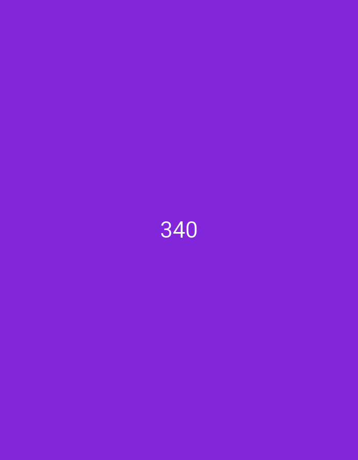 Numbered color cards, 301–340, logged in quick succession
