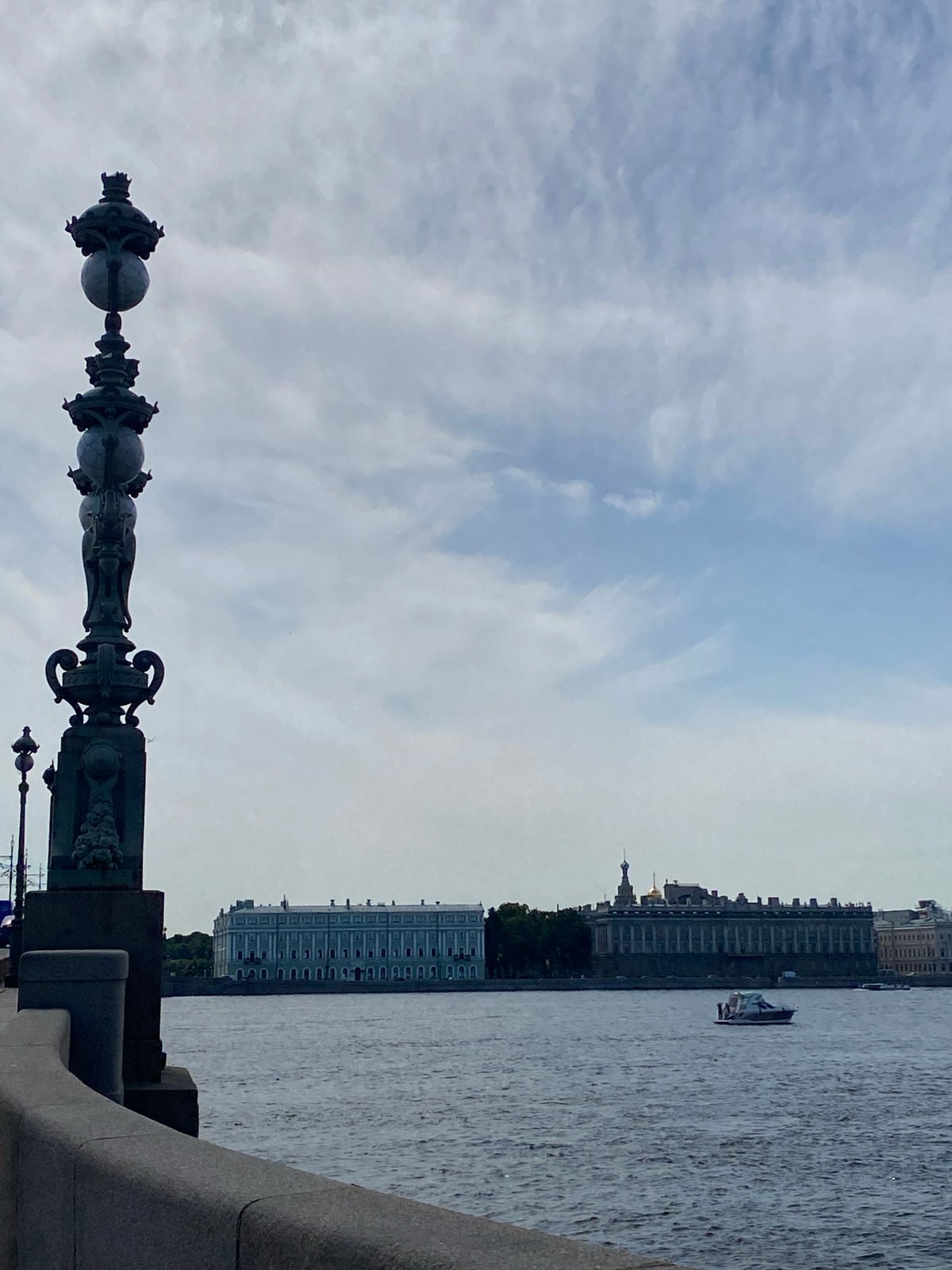 Morning along the Neva: bridges, boats, and Saint Petersburg landmarks