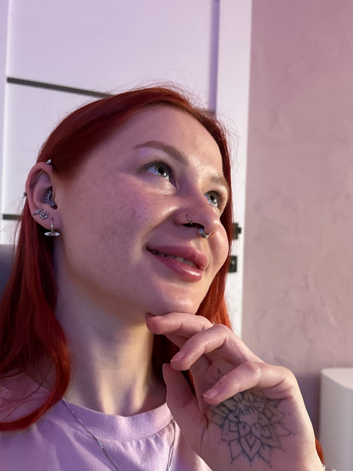 Gamer with piercings plays fantasy game in Rostov-on-Don