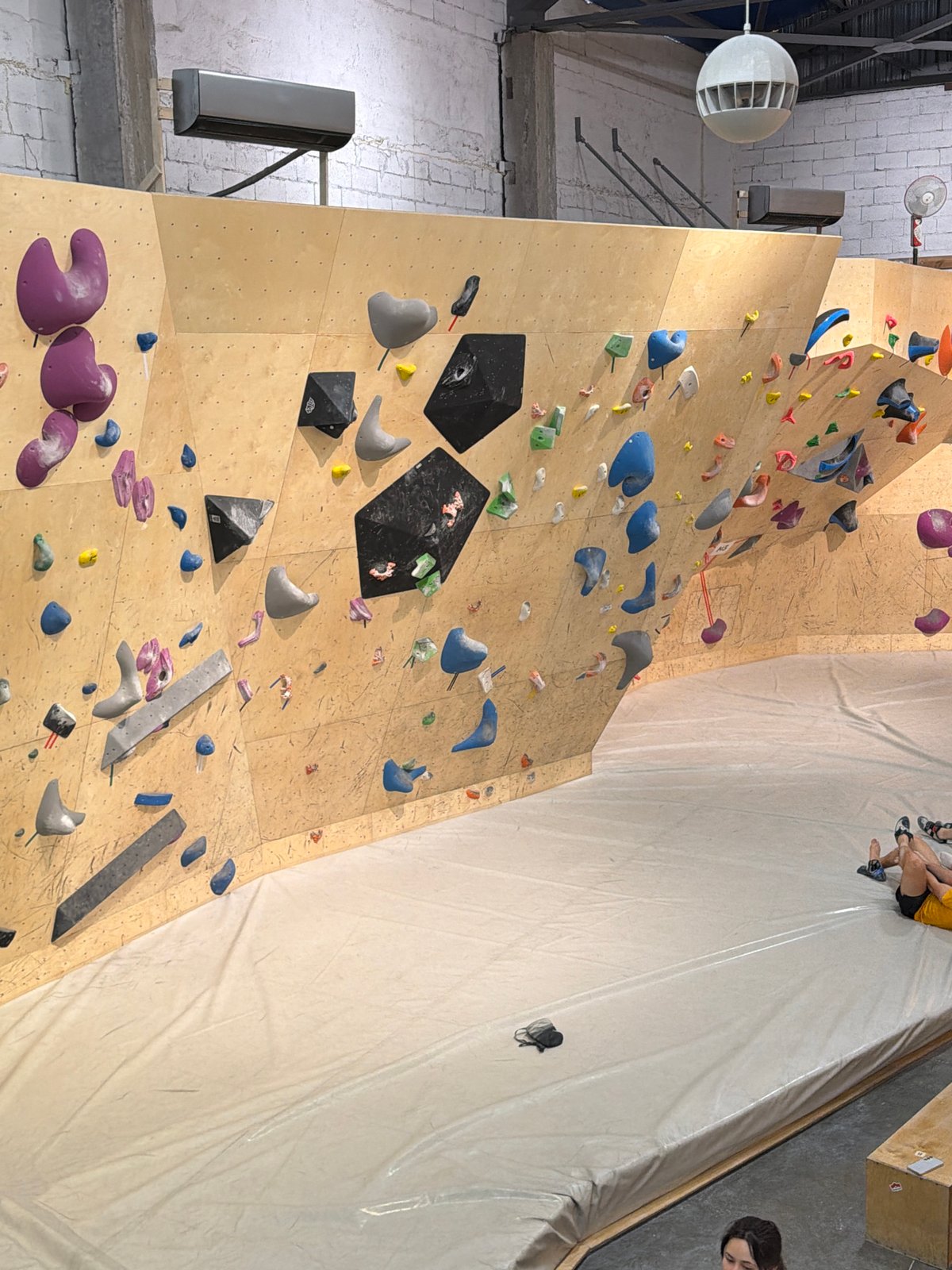 Indoor climbing session documented in Yerevan facility