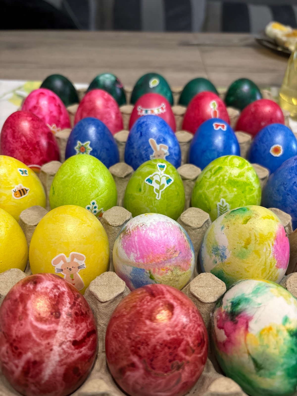 Easter egg dyeing session documented in Sopot, Bulgaria