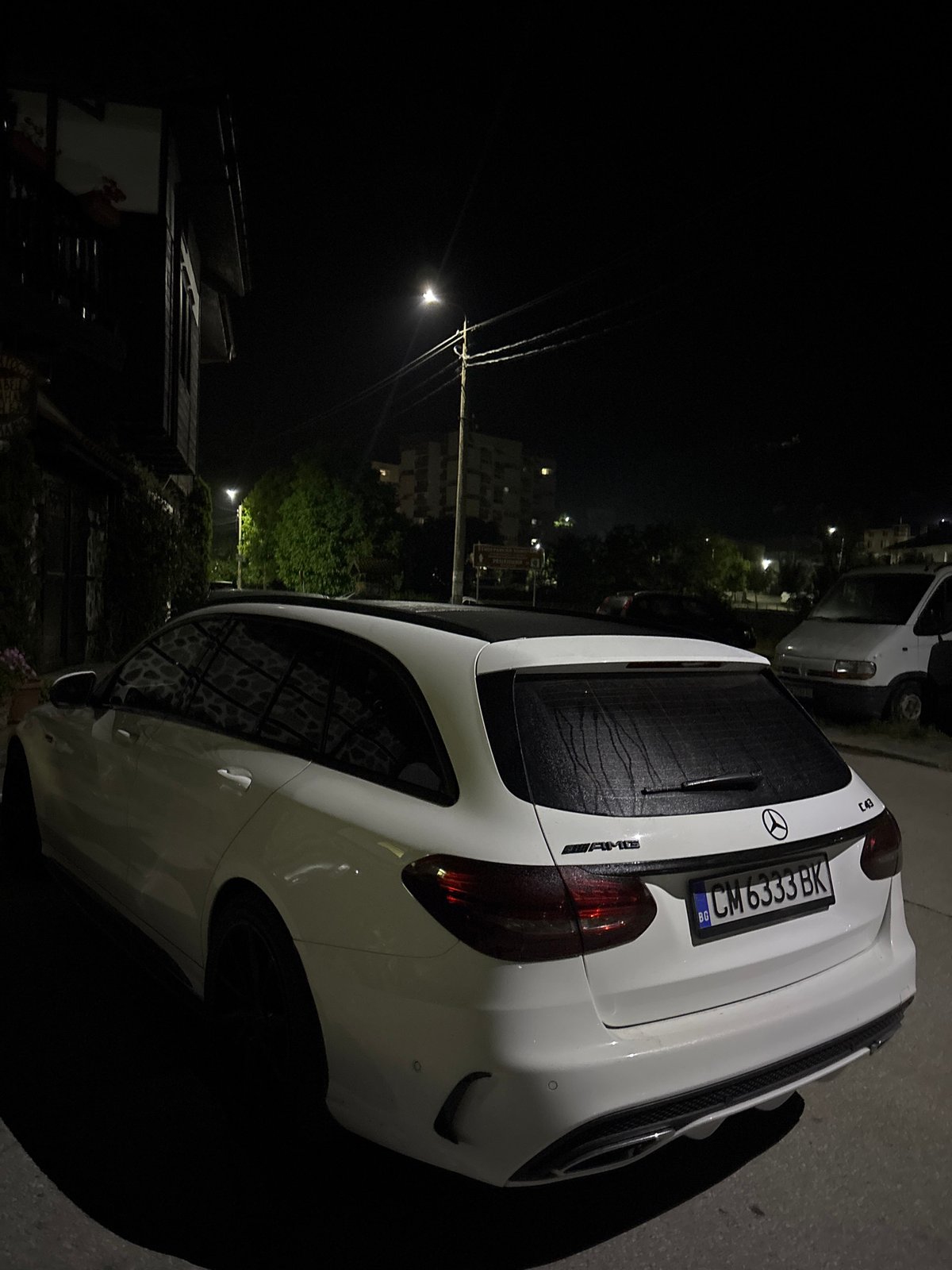 Nighttime street gathering documented in Zlatograd, Bulgaria