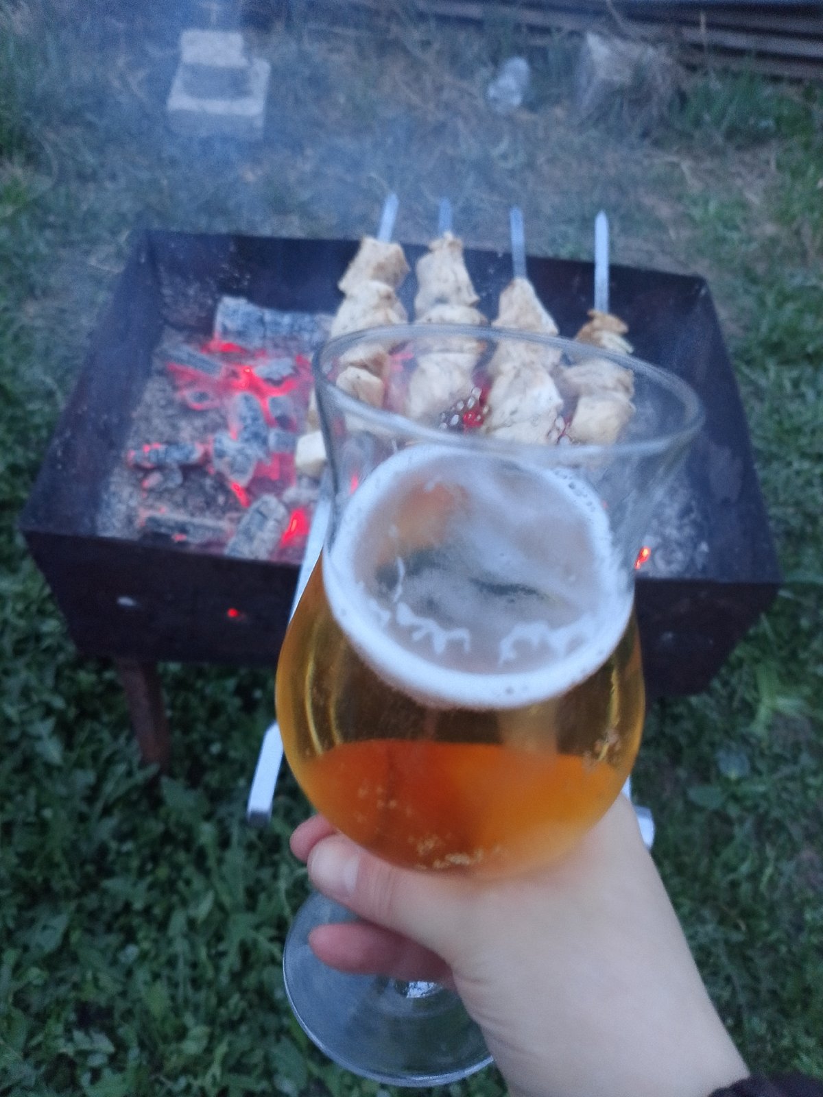 Outdoor barbecue gathering documented in Prikamskii, Russia
