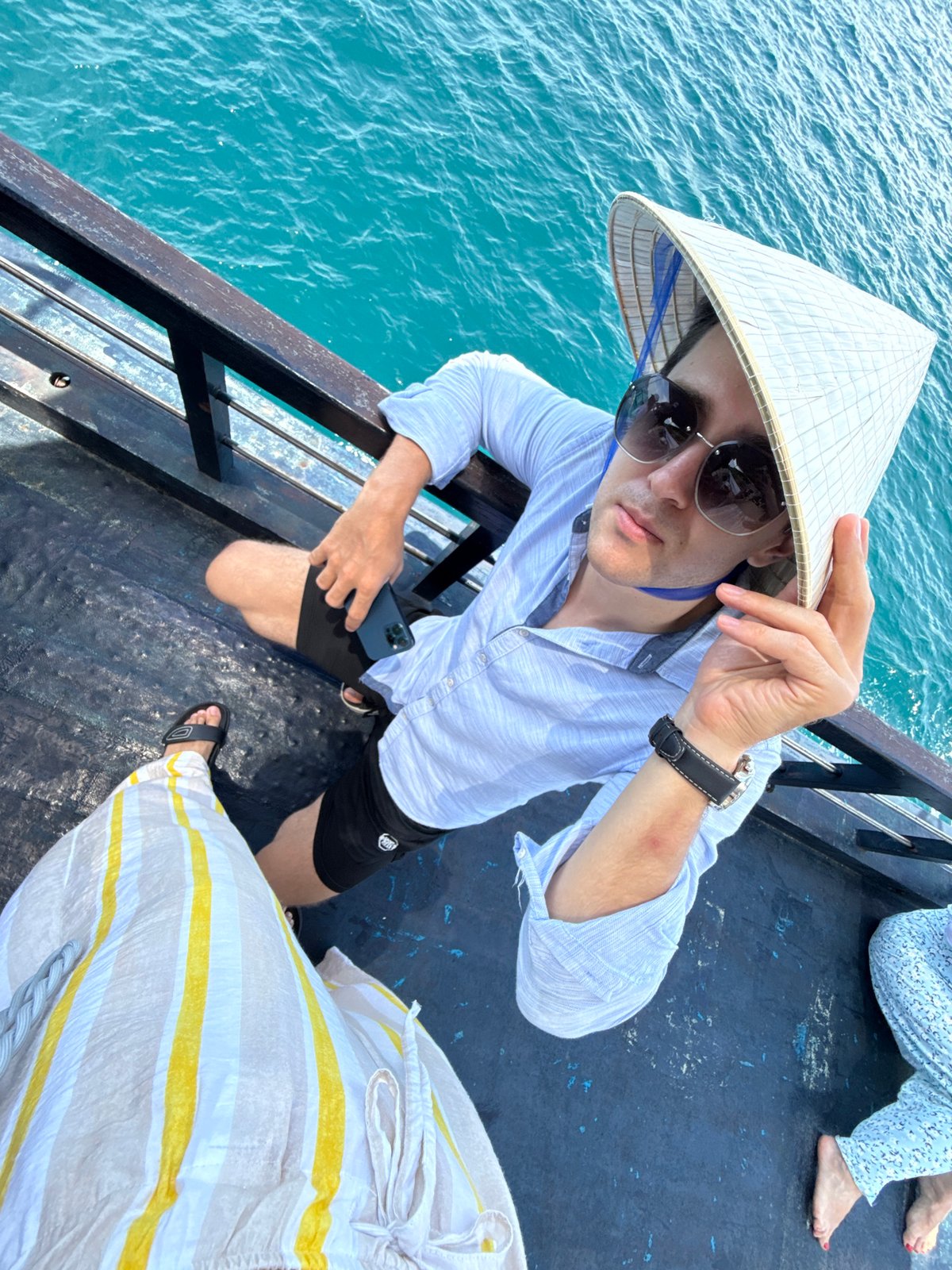 Tourists document early morning boat excursion in Nha Trang