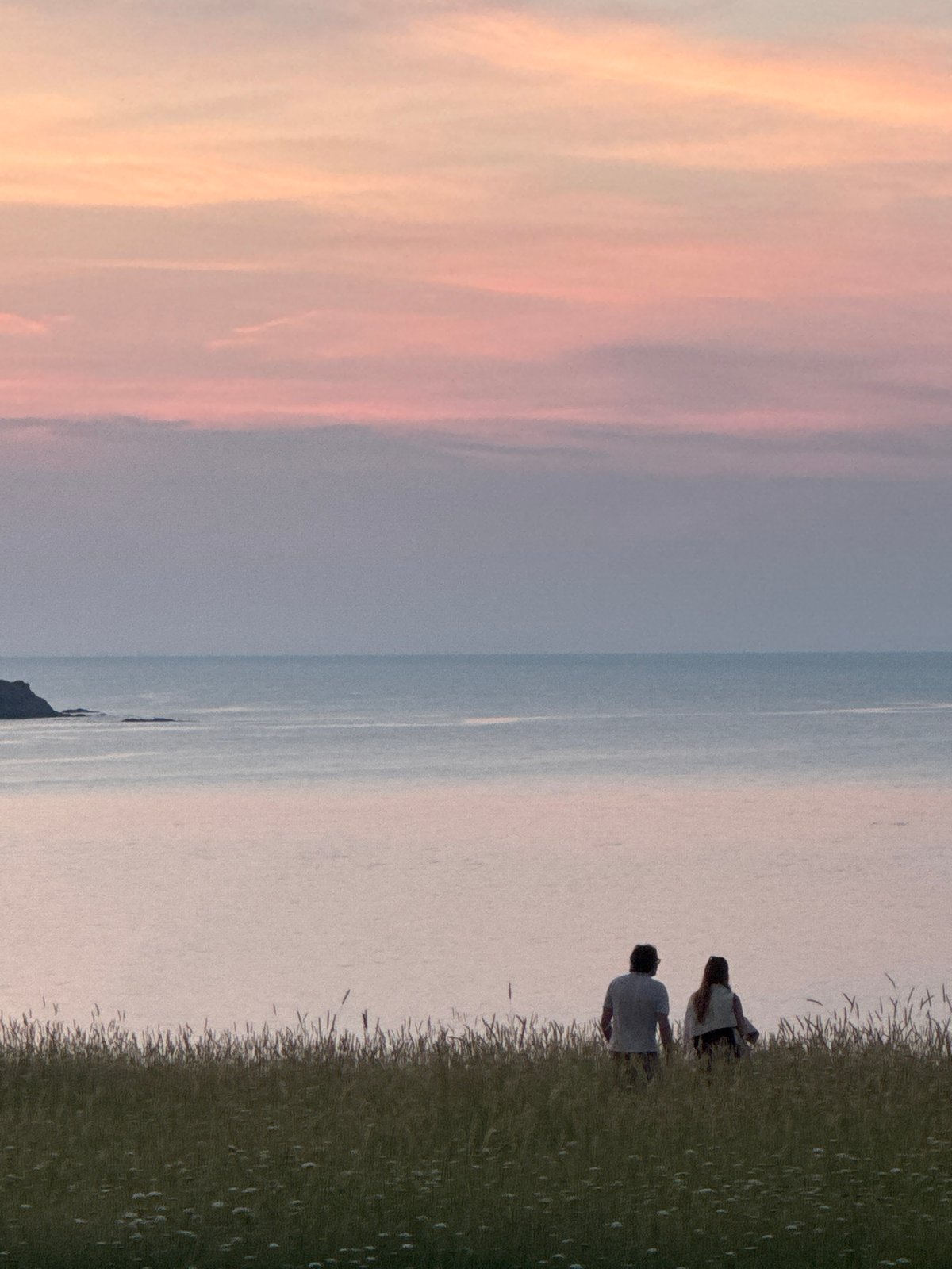 Group enjoys sunset gathering at coastal Sinemorets, Bulgaria