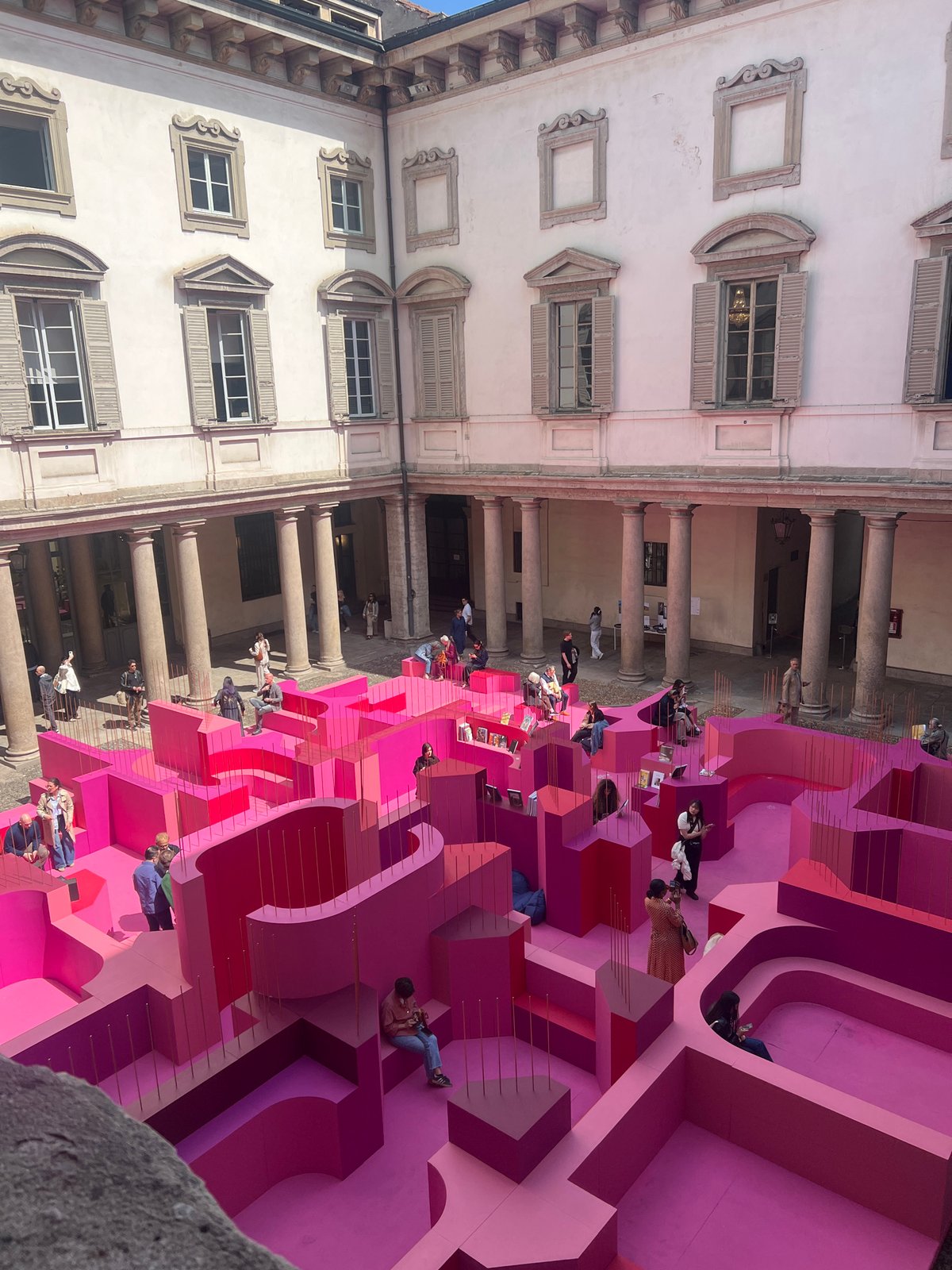 Contemporary art exhibition opens in historic Milan palace