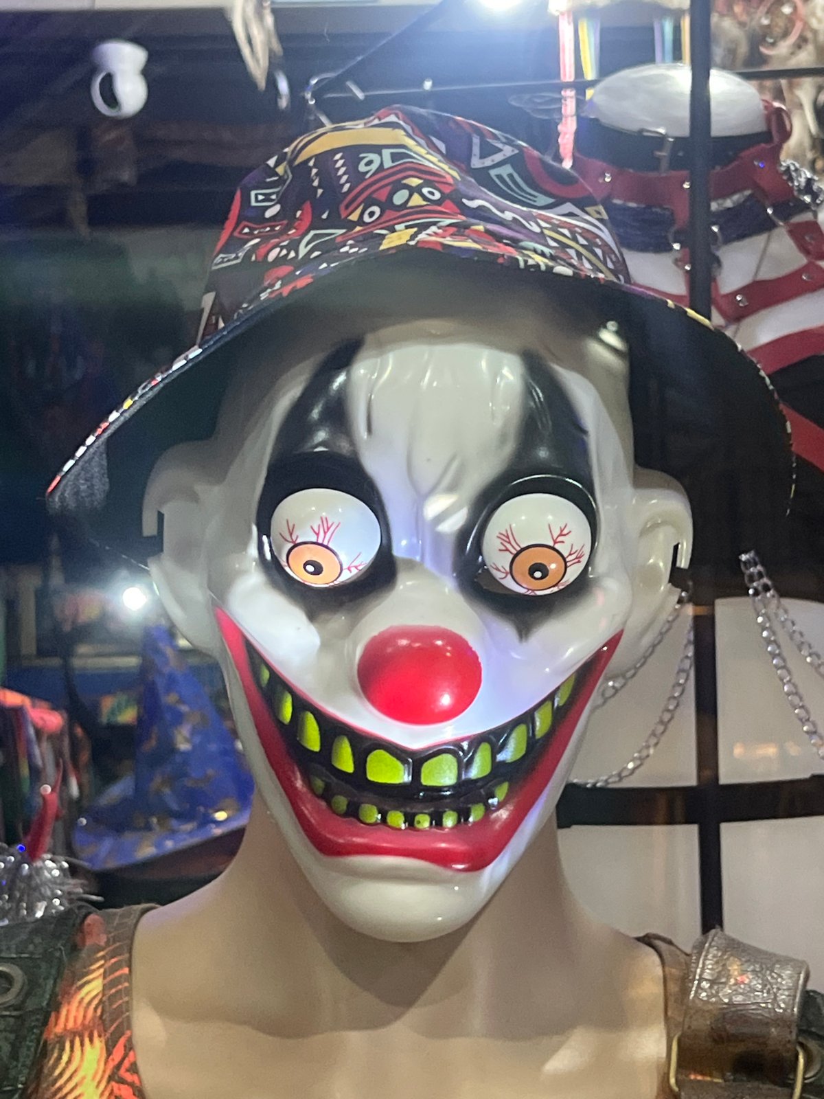 Festival boutique in Ko Pha-ngan stocks harnesses, chains, and clown masks