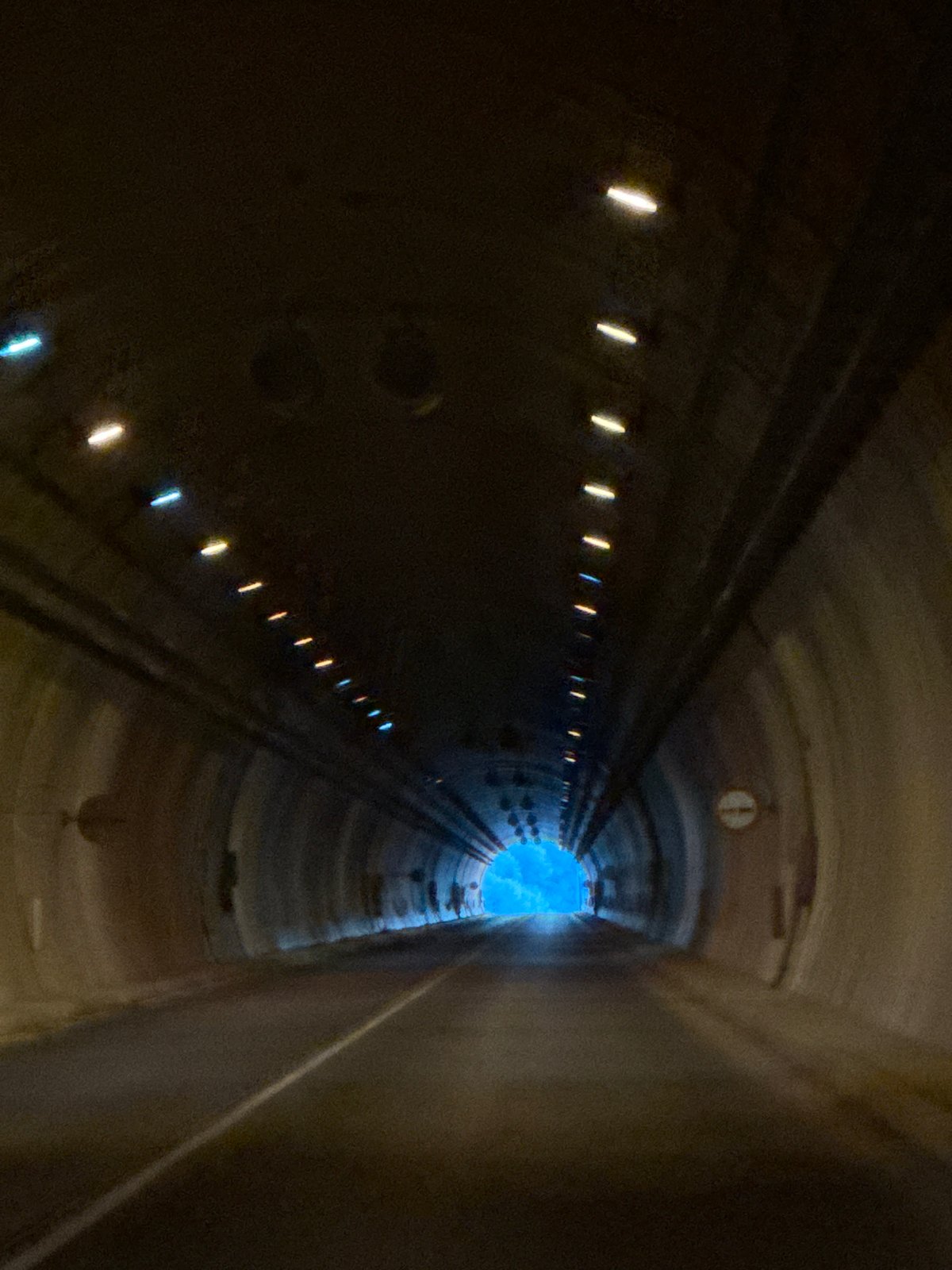 Tunnel interior captured in Liaskovo, Bulgaria shows curved passage