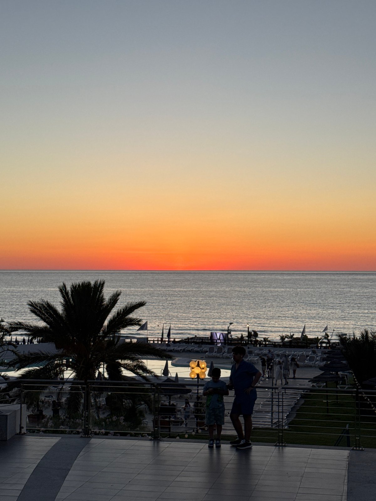 Mediterranean sunset over Isola delle Femmine, Sicily