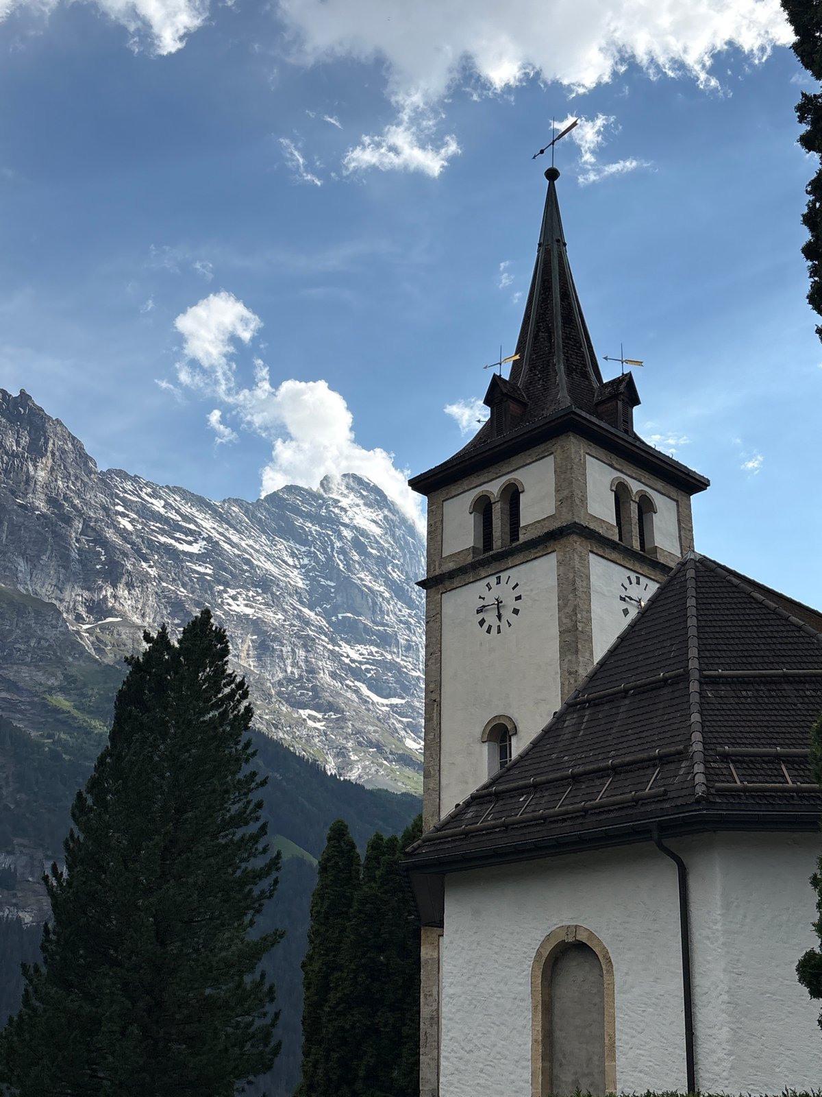 Wandering through Grindelwald on a summer afternoon