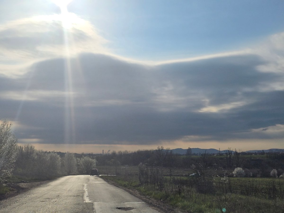 Morning roadway activity documented near Sofia, Bulgaria