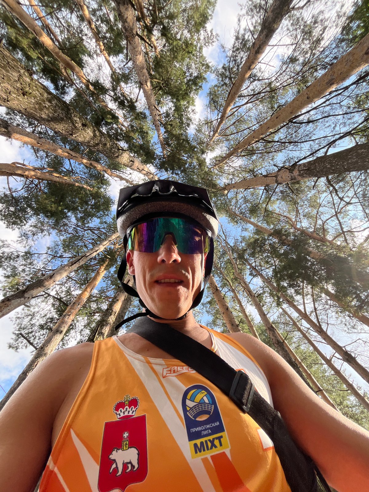Forest cycling day in Chaikovsky, with a cat and coffee break