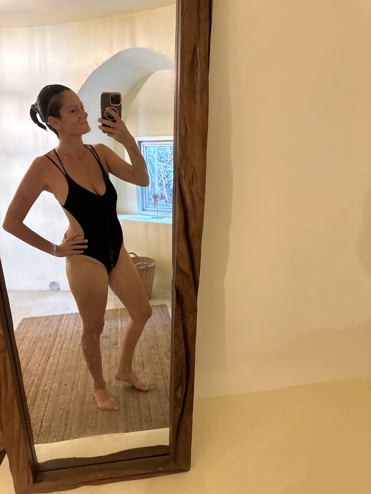 Tourist documents rainy resort stay on Koh Phangan
