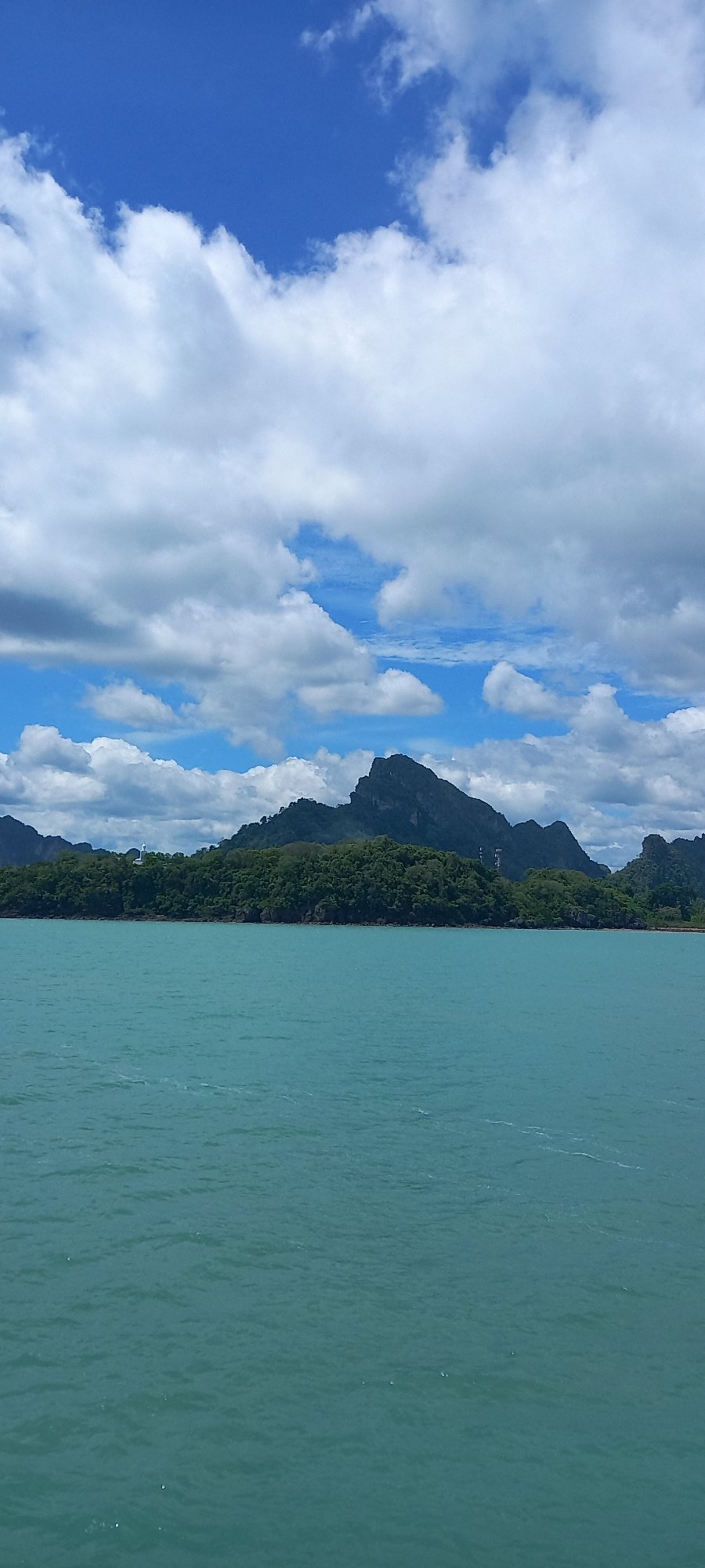 Early morning coastal views captured in Don Sak, Thailand