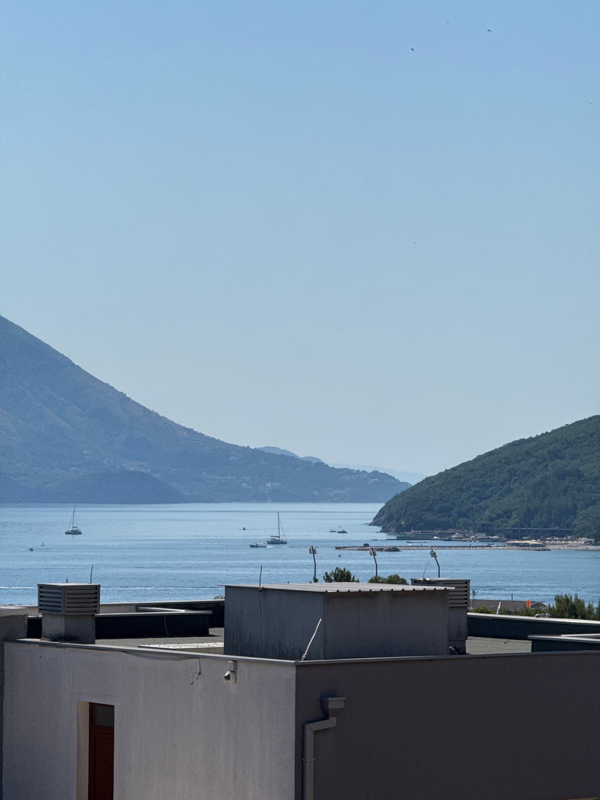Busy summer morning on the streets of Budva, Montenegro