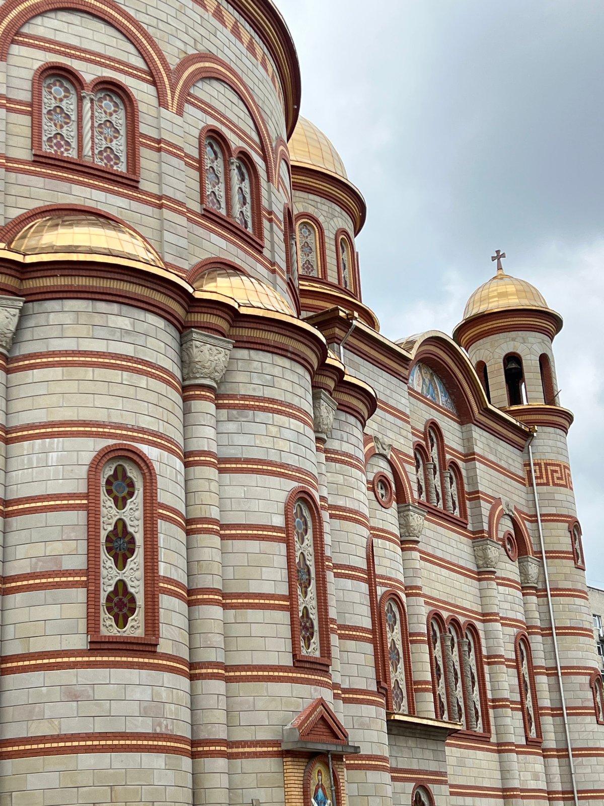 Orthodox cathedral architecture documented in Ternopil, Ukraine