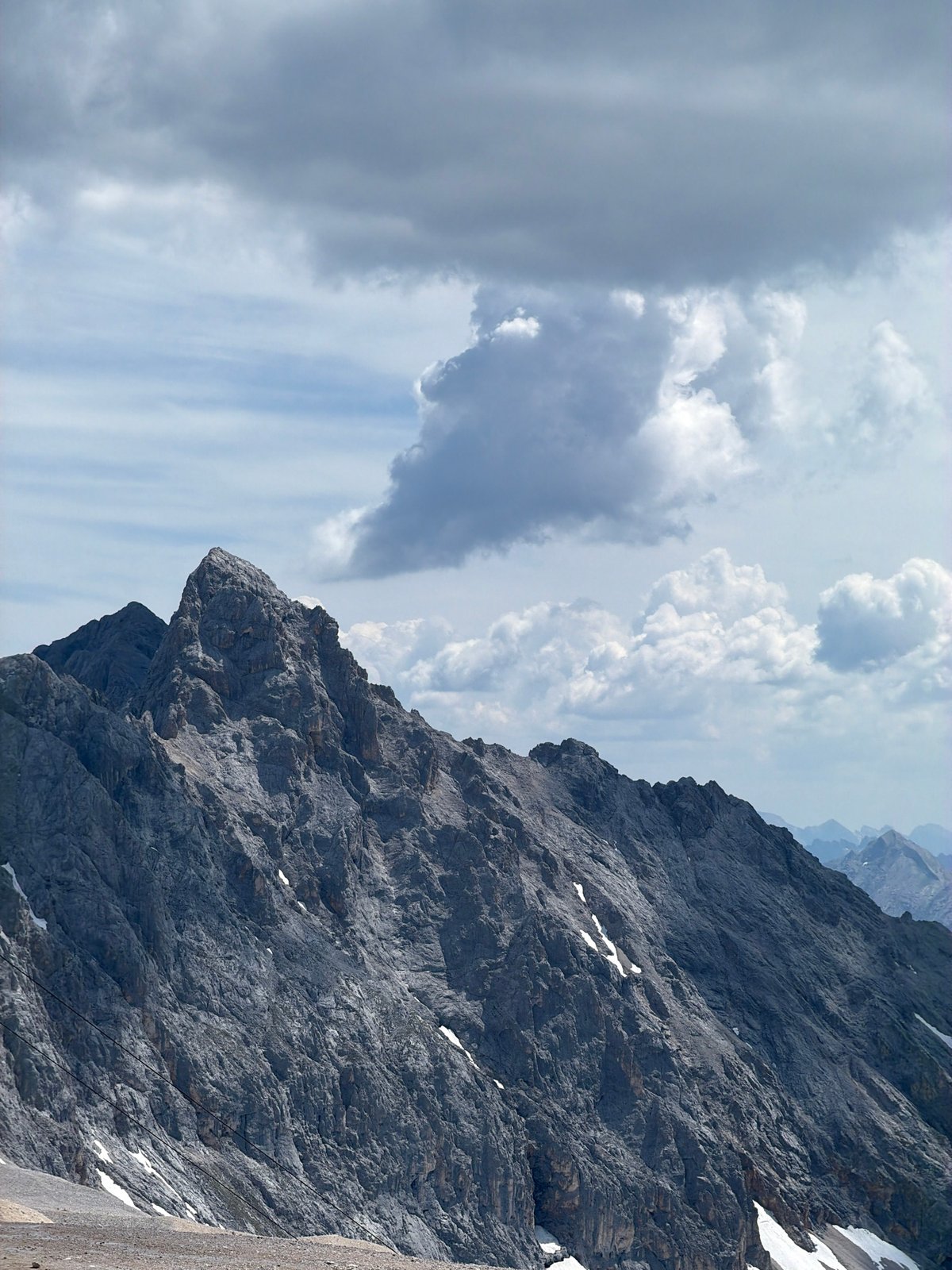 Morning on the Zugspitze, high above Garmisch-Partenkirchen