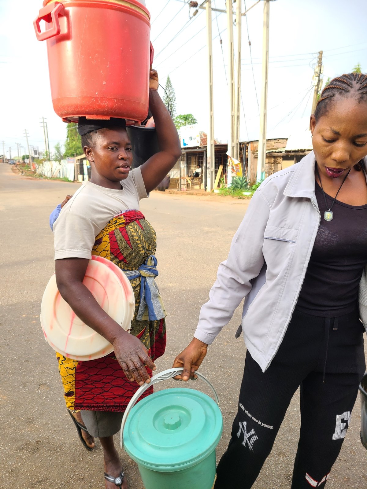 Morning street life captured in Jos, Nigeria