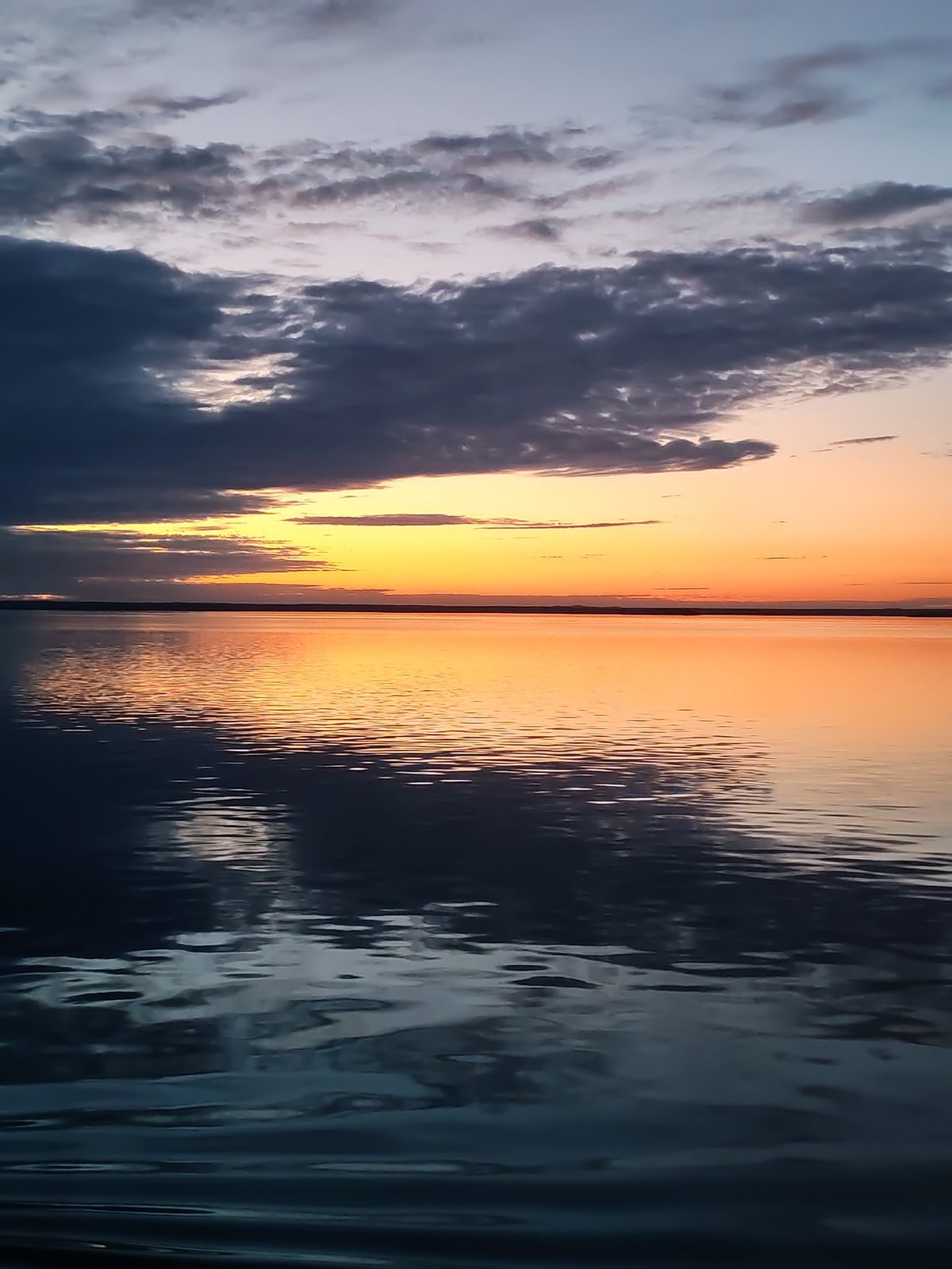 Dramatic sunset captured over Russian waters June 1