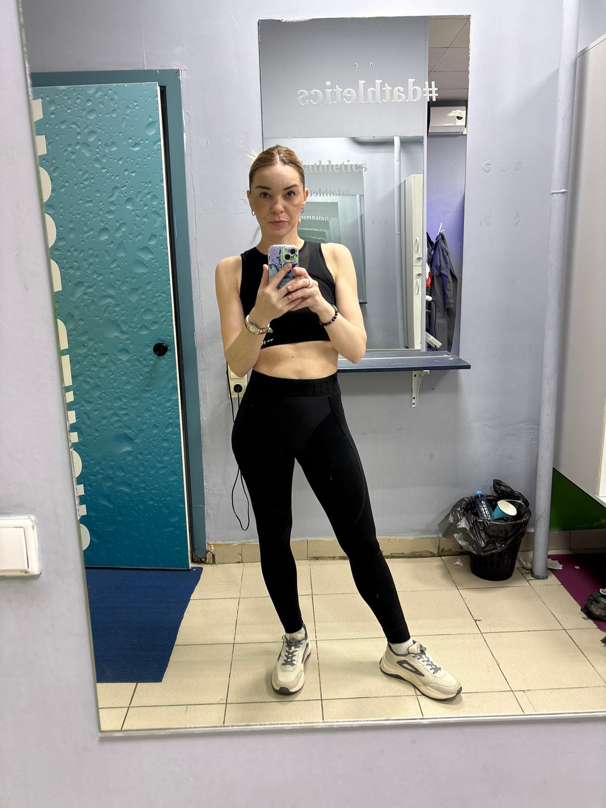 Women exercise on mini-trampolines at Saint Petersburg fitness studio