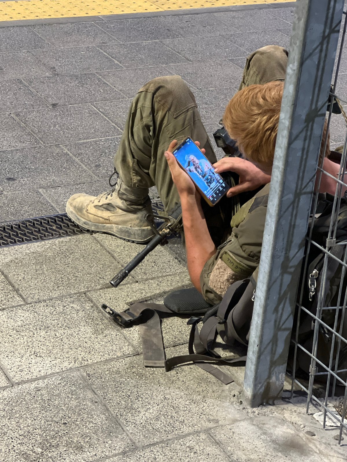 Evening commute scenes captured at Haifa train station
