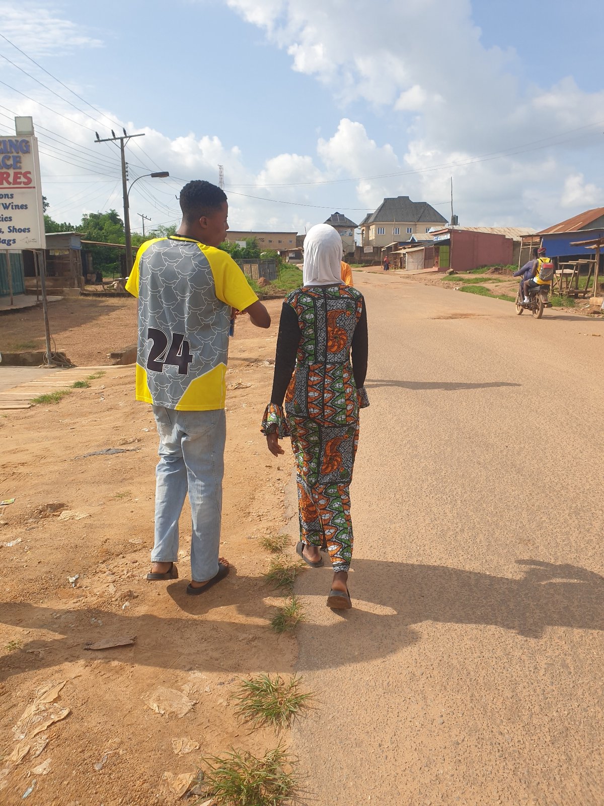 Daily life documented in Nigerian communities during construction activity