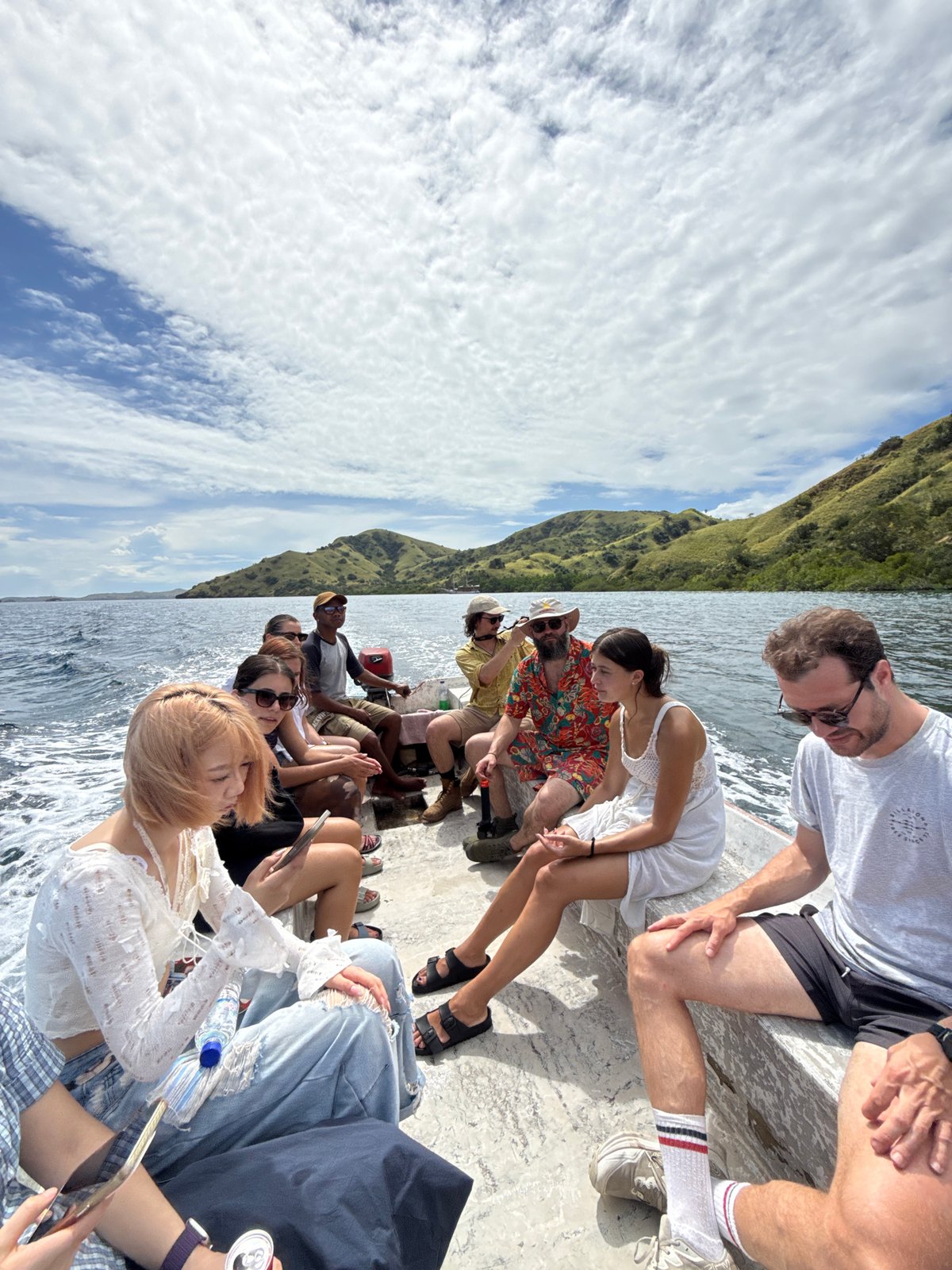 Dozen passengers take early morning boat trip near Indonesian islands