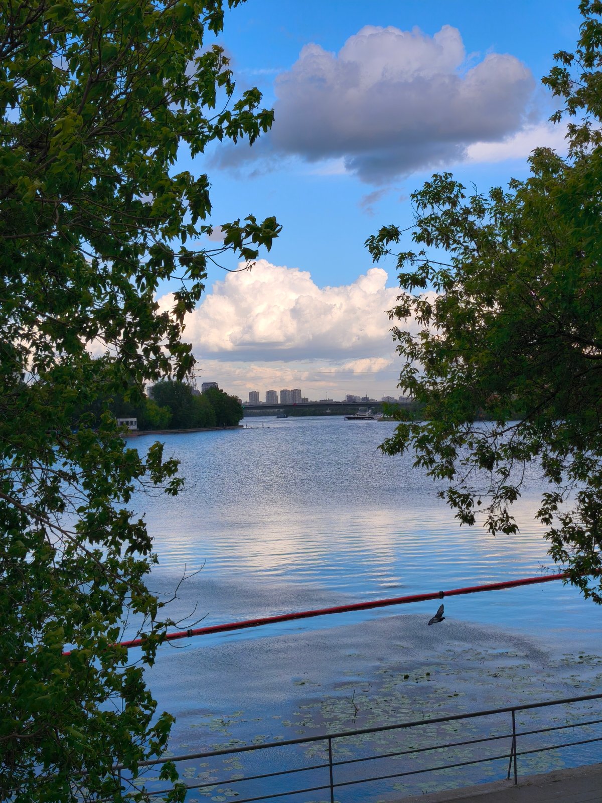 Moscow riverfront scenes and landmarks documented in five-minute span