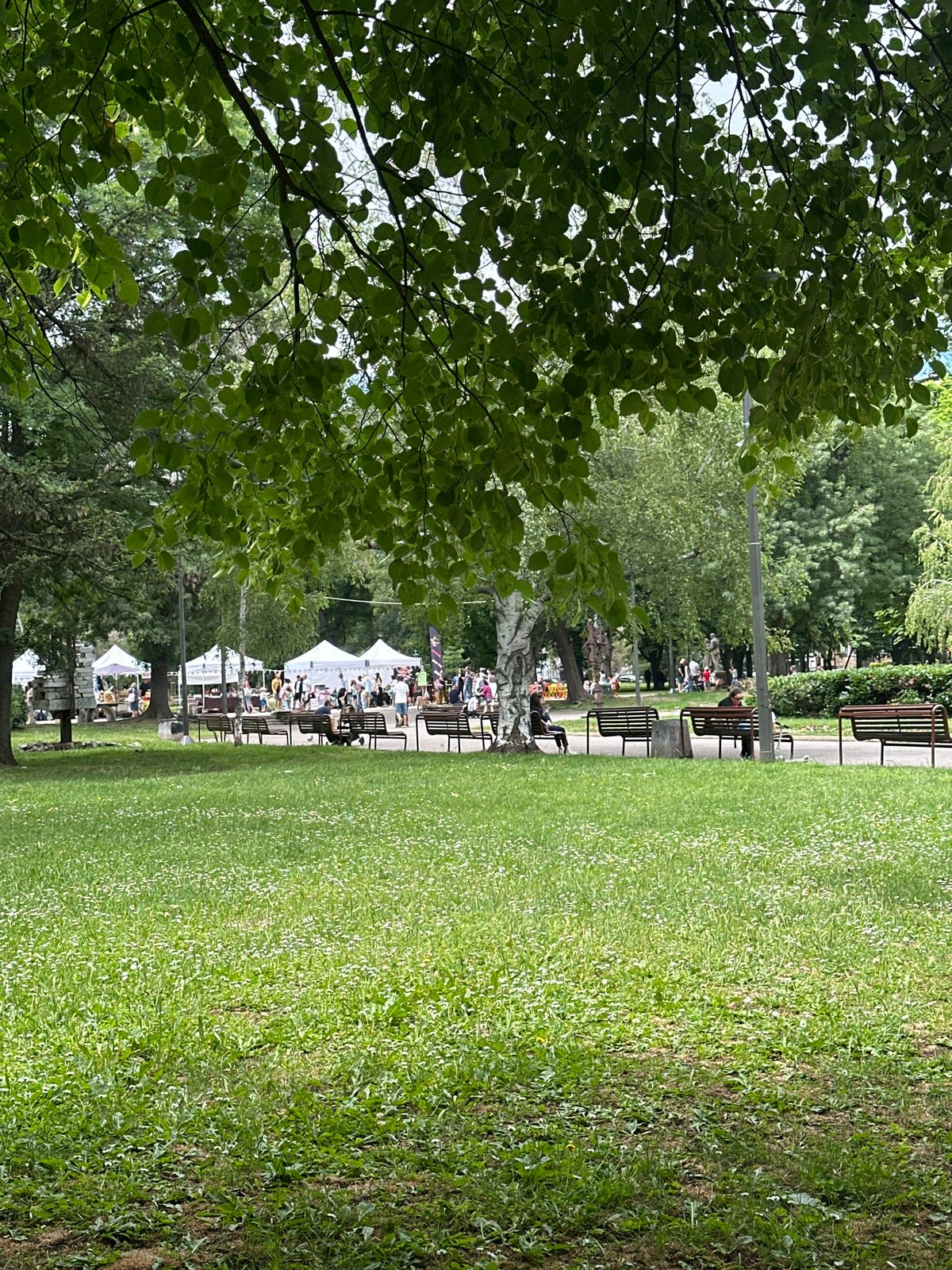 Sofia park life documented during routine daytime activities