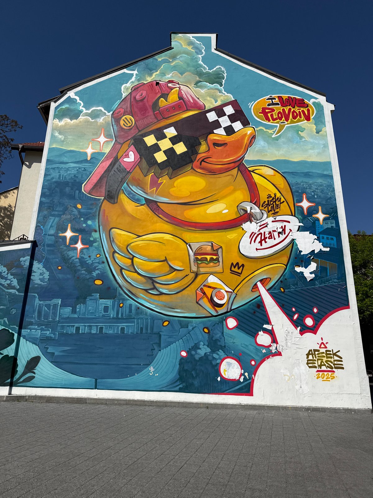 Street art and urban scenes documented in Plovdiv, Bulgaria