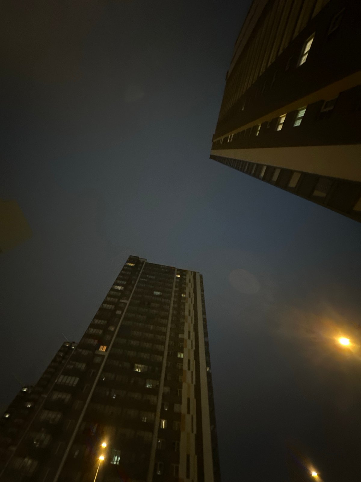 Late night at a Russian apartment block, personal moments inside
