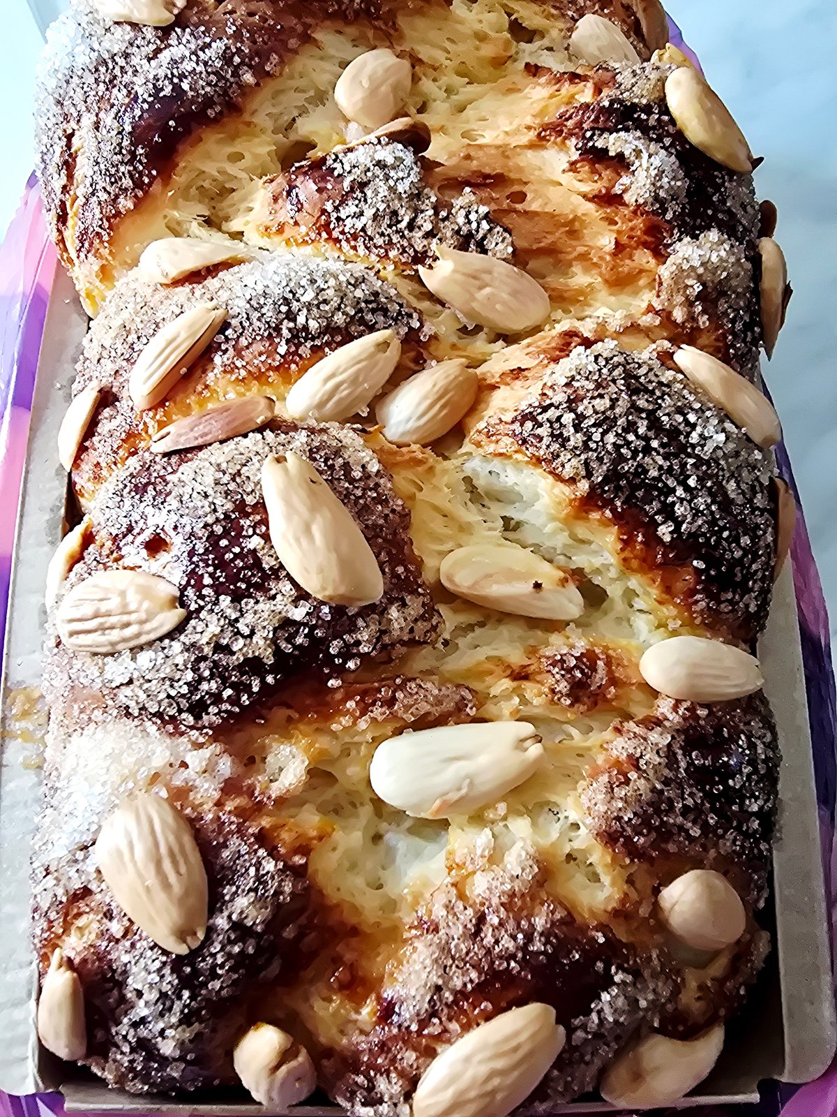 Traditional kozunak sweet bread documented in Varna, Bulgaria