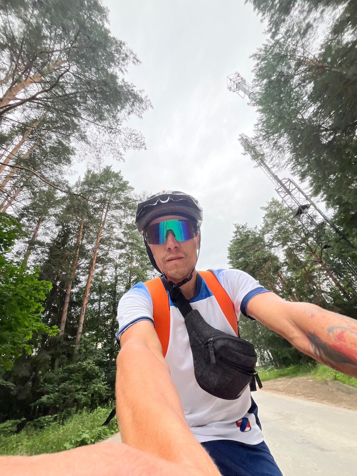 Afternoon bike ride through Chaikovsky roads and forest trails