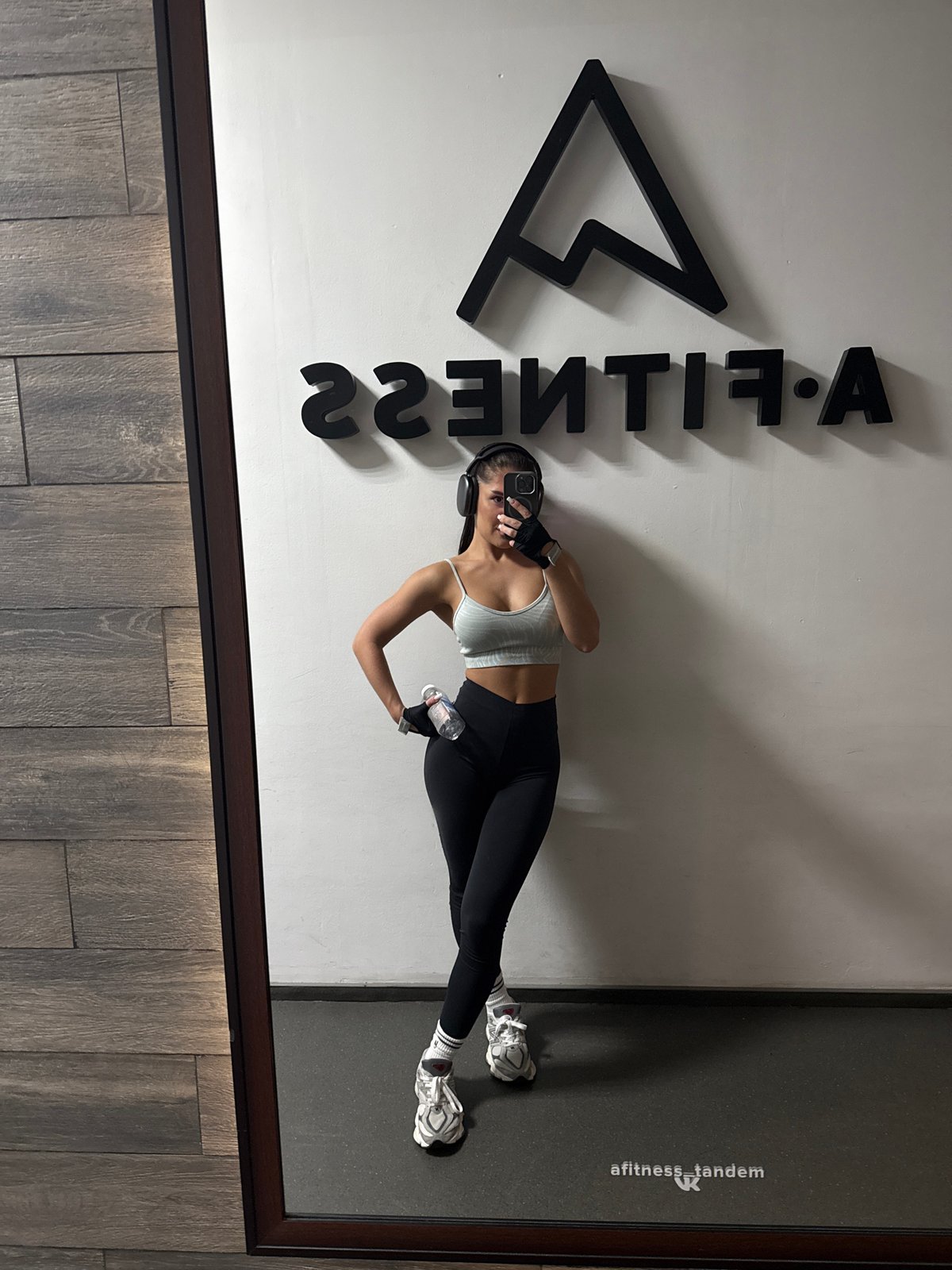 Fitness enthusiast documents workout session in Kazan gym